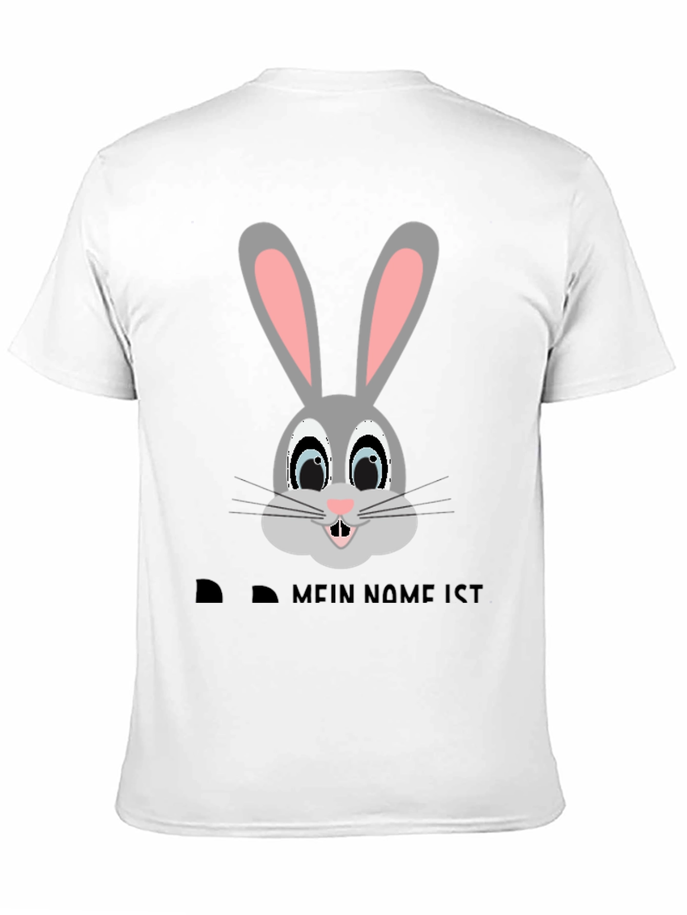 Bunny Face Black T-Shirt