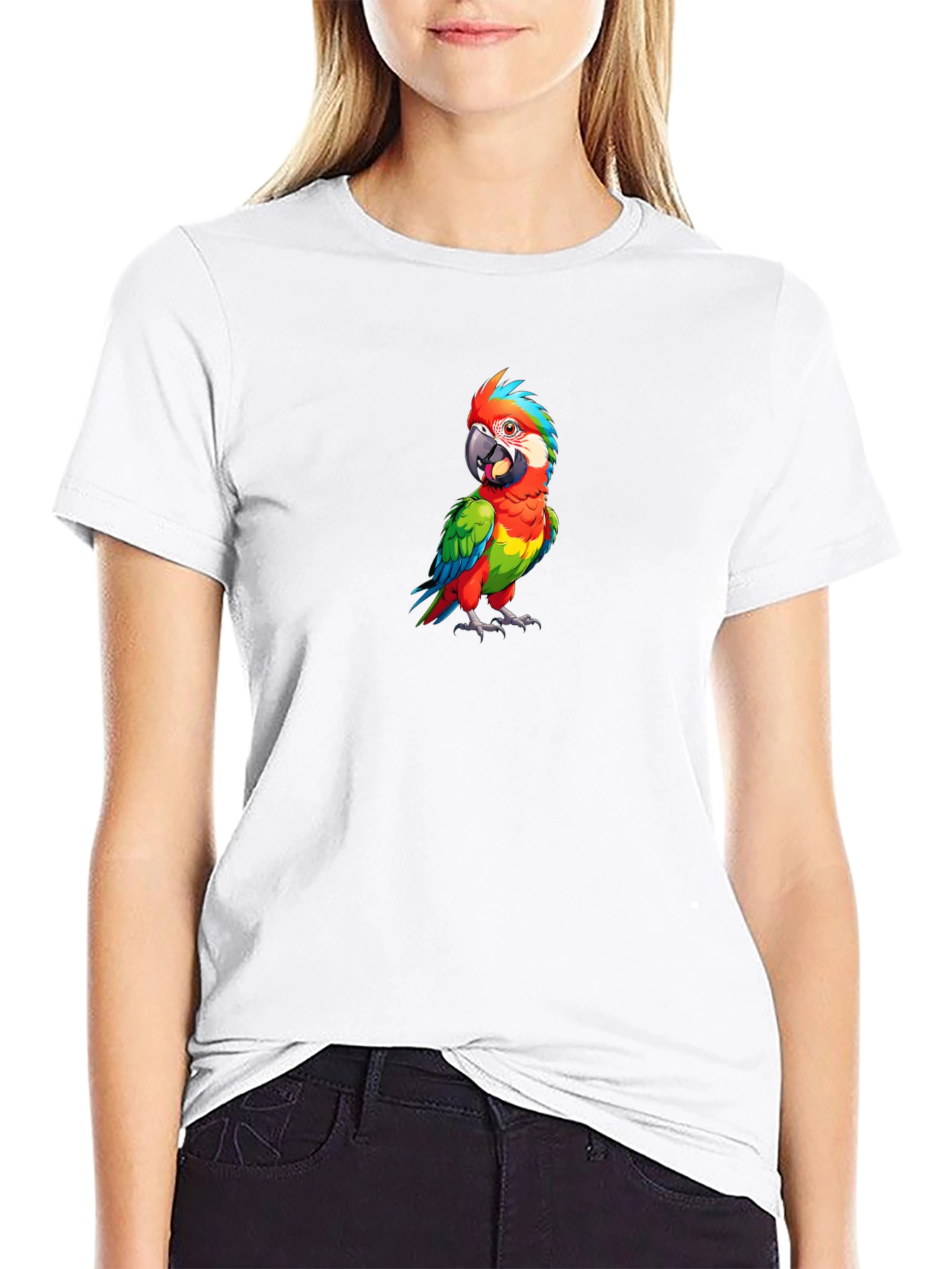 Parrot Graphic Tee - Mens Black T-Shirt