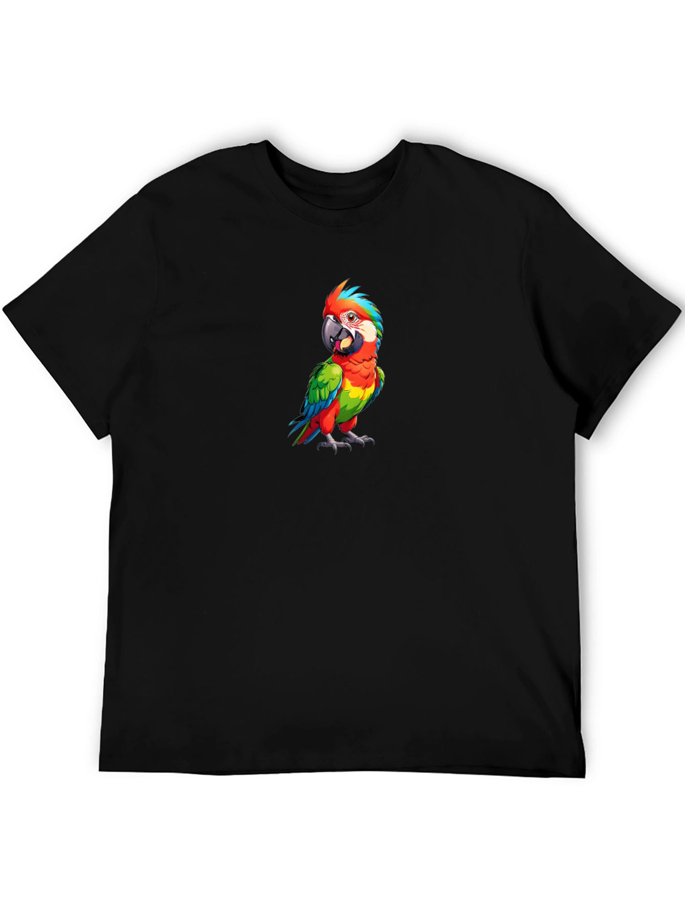 Parrot Graphic Tee - Mens Black T-Shirt