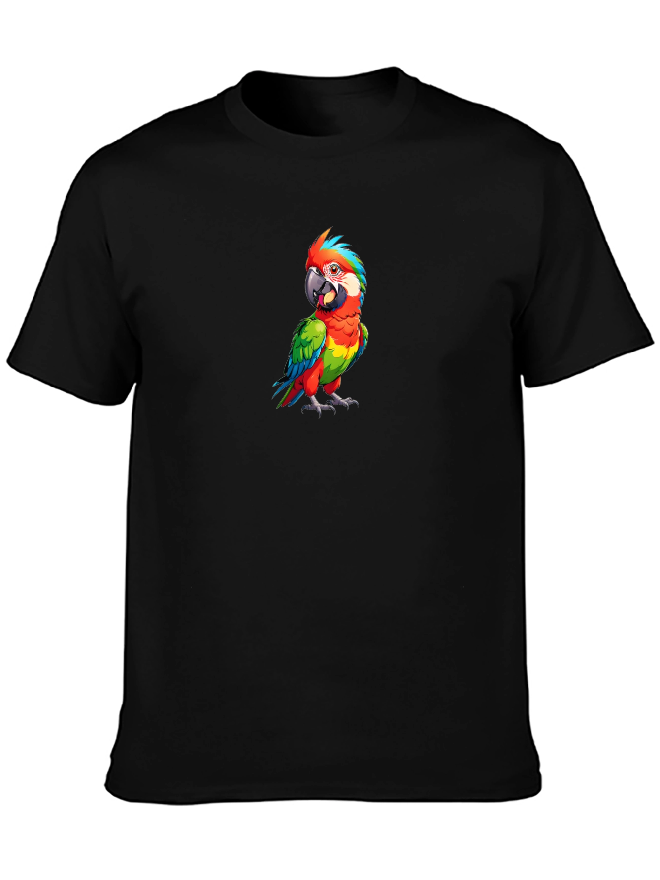 Parrot Graphic Tee - Mens Black T-Shirt
