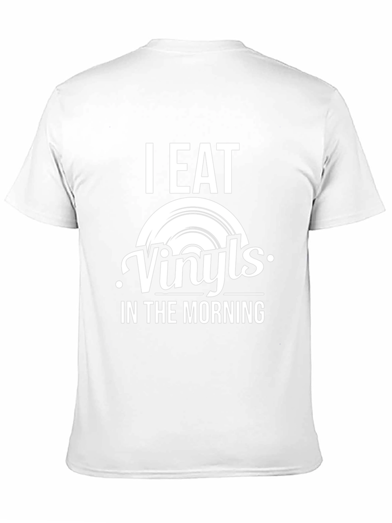 I Eat Vinyls in the Morning Black T-Shirt