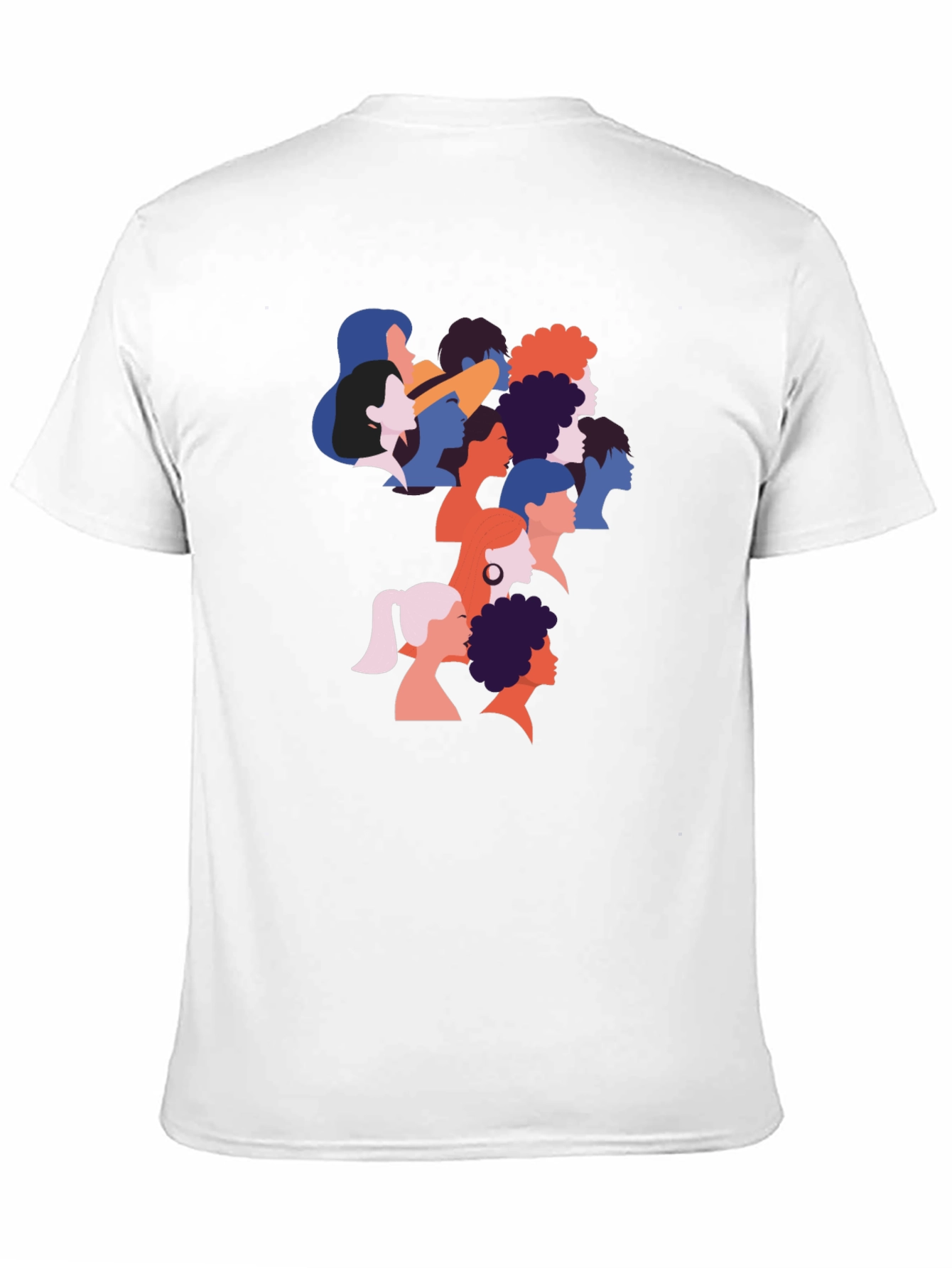 Diverse Faces Graphic T-Shirt - Black