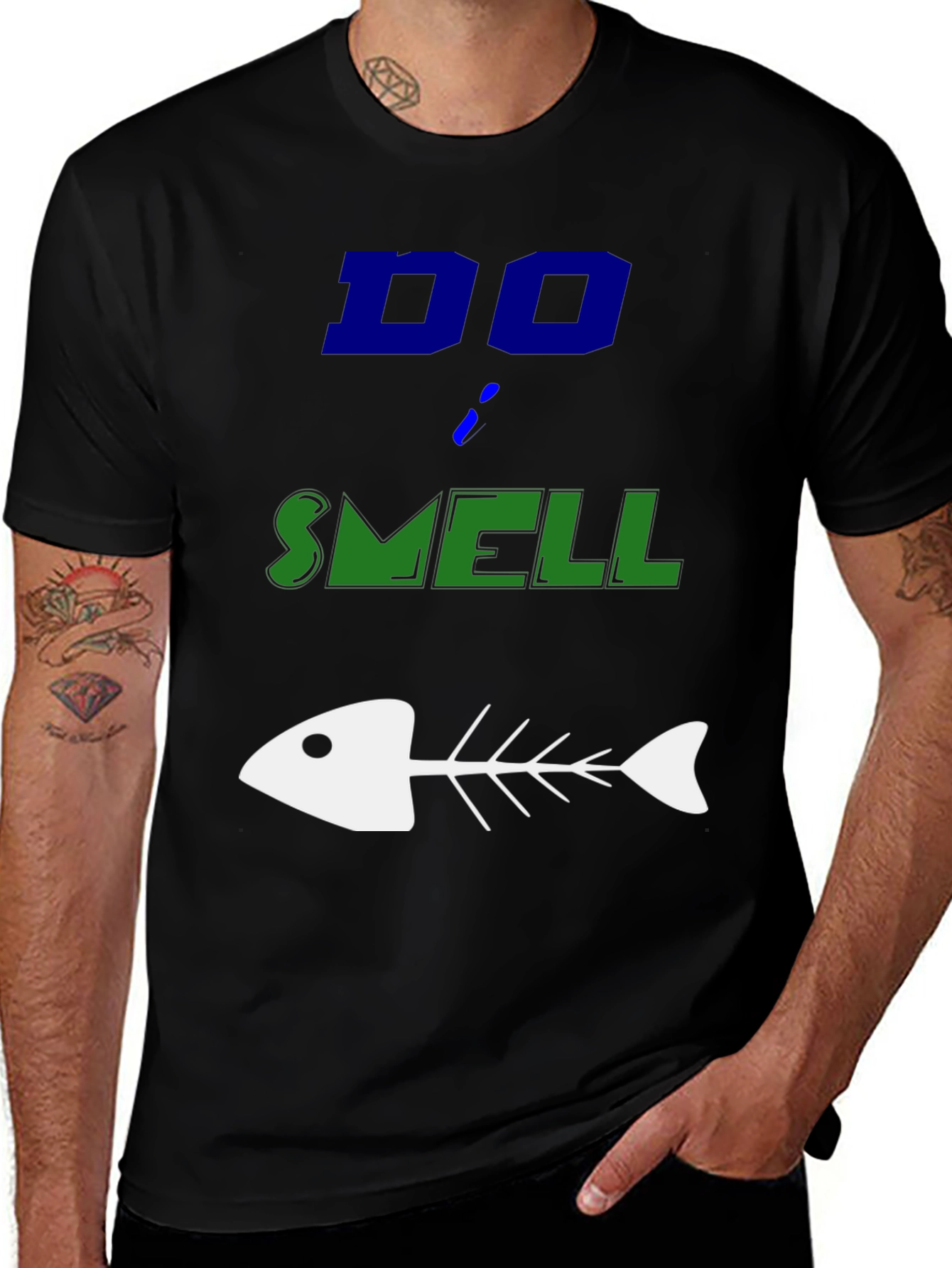 Do Smell Fishy T-Shirt - Humorous Graphic Tee
