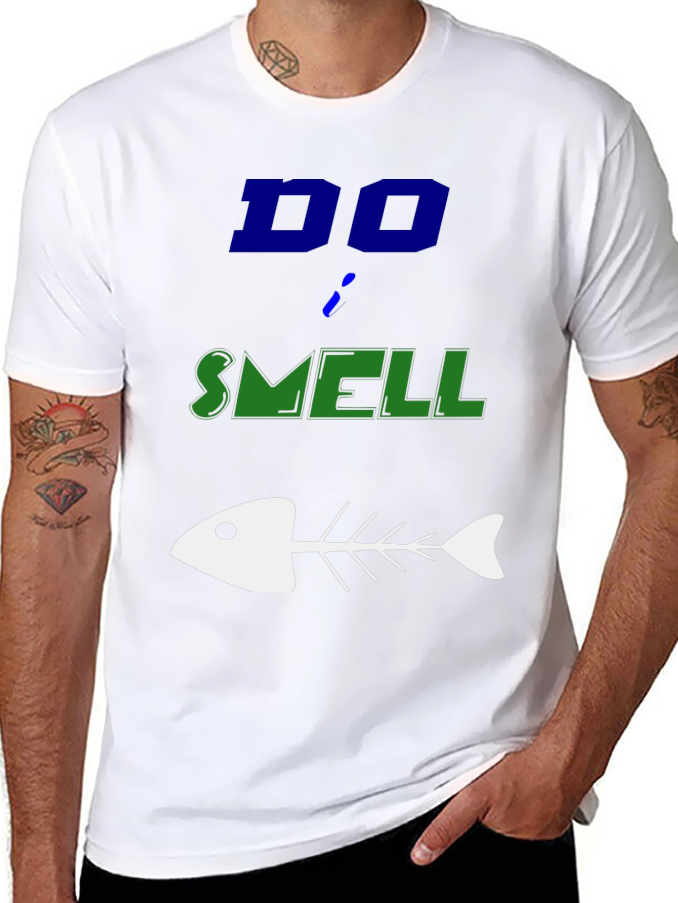 Do Smell Fishy T-Shirt - Humorous Graphic Tee