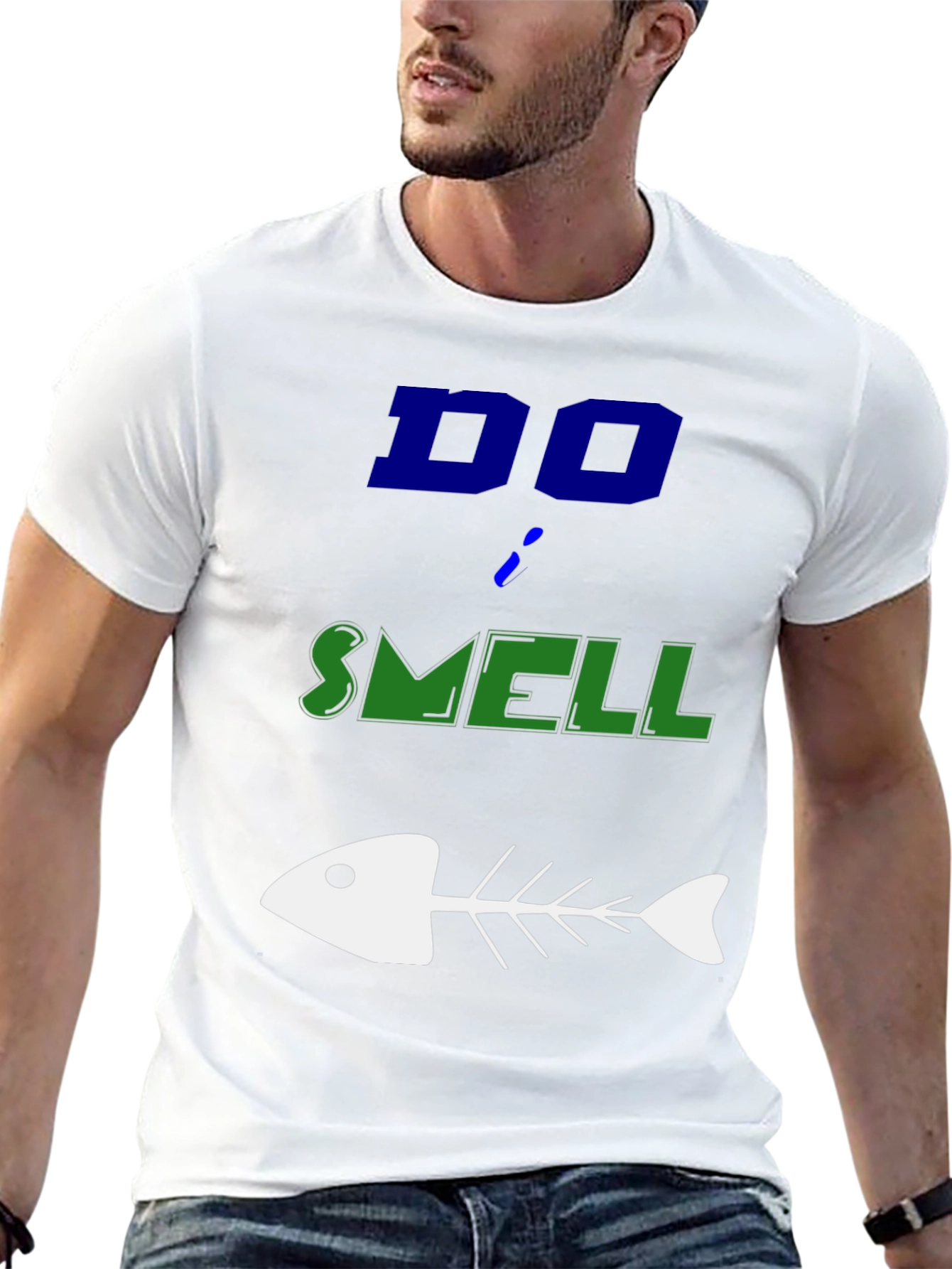Do Smell Fishy T-Shirt - Humorous Graphic Tee