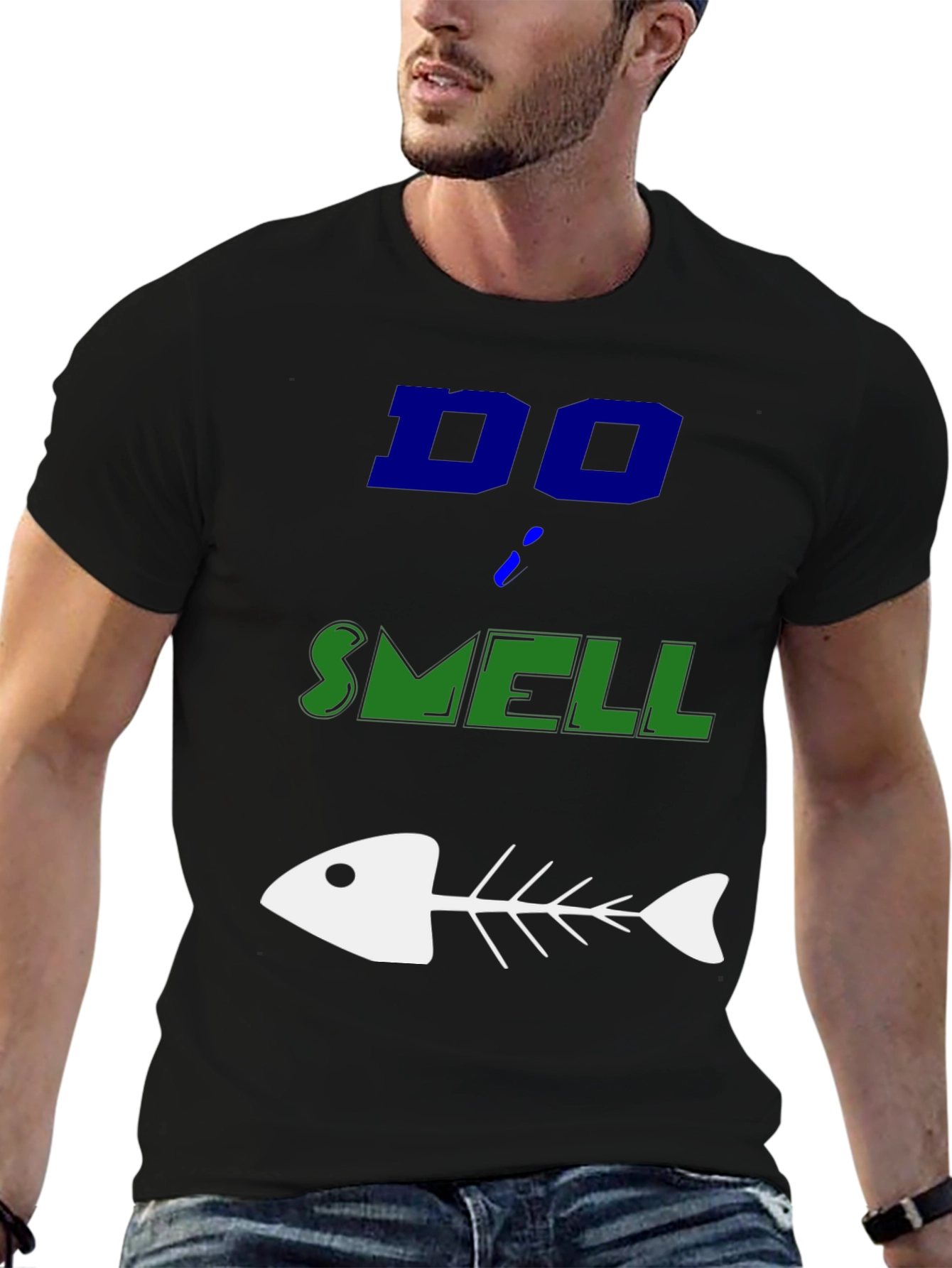 Do Smell Fishy T-Shirt - Humorous Graphic Tee