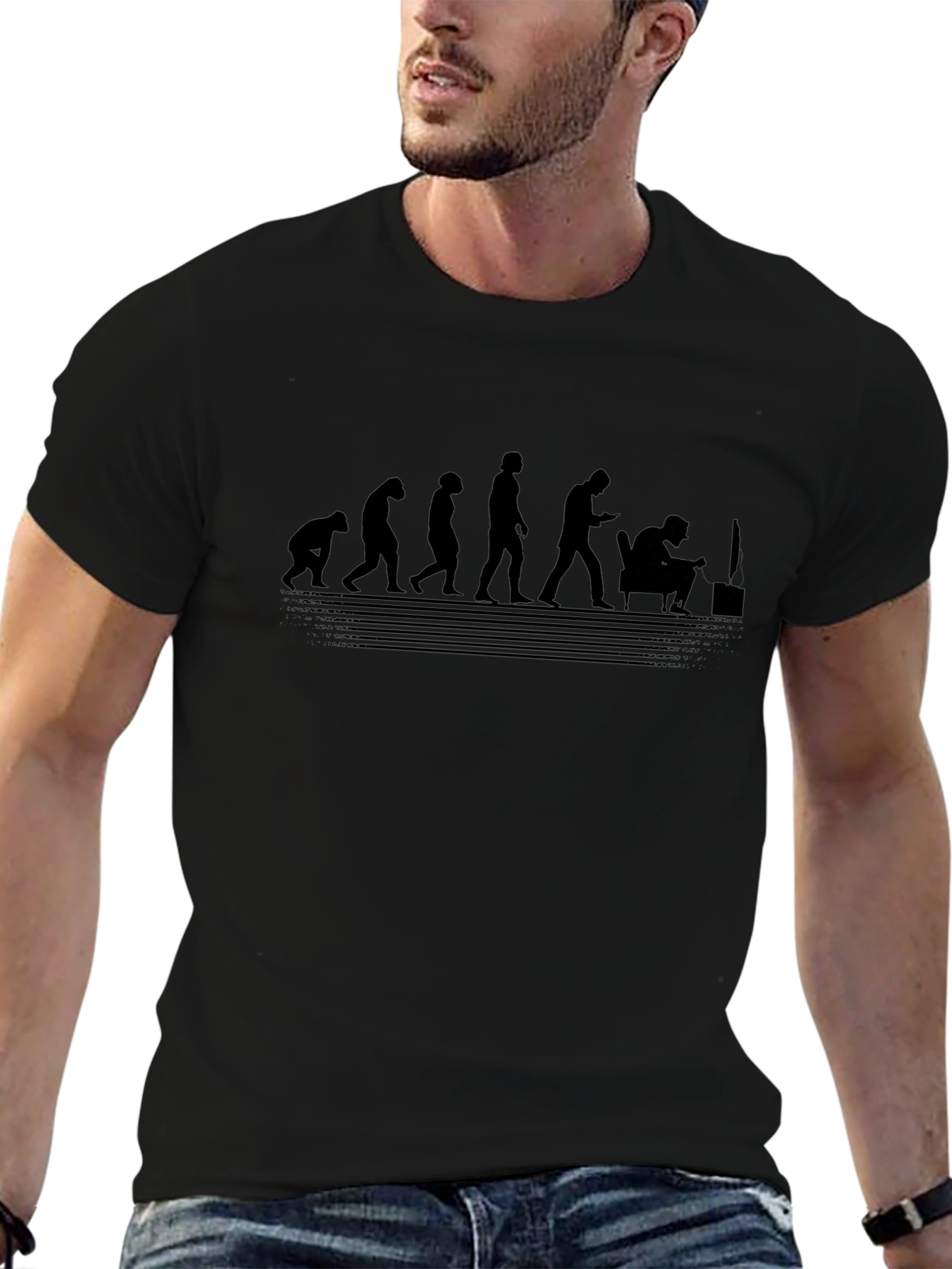 Evolution of Gaming Black T-Shirt