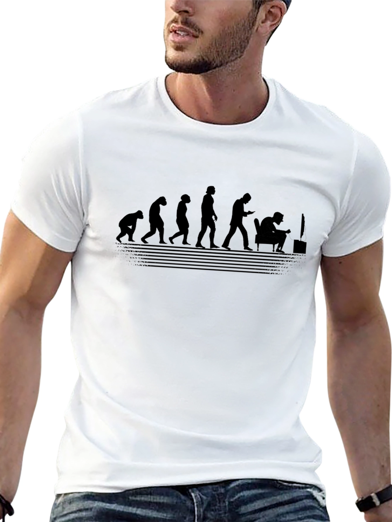 Evolution of Gaming Black T-Shirt