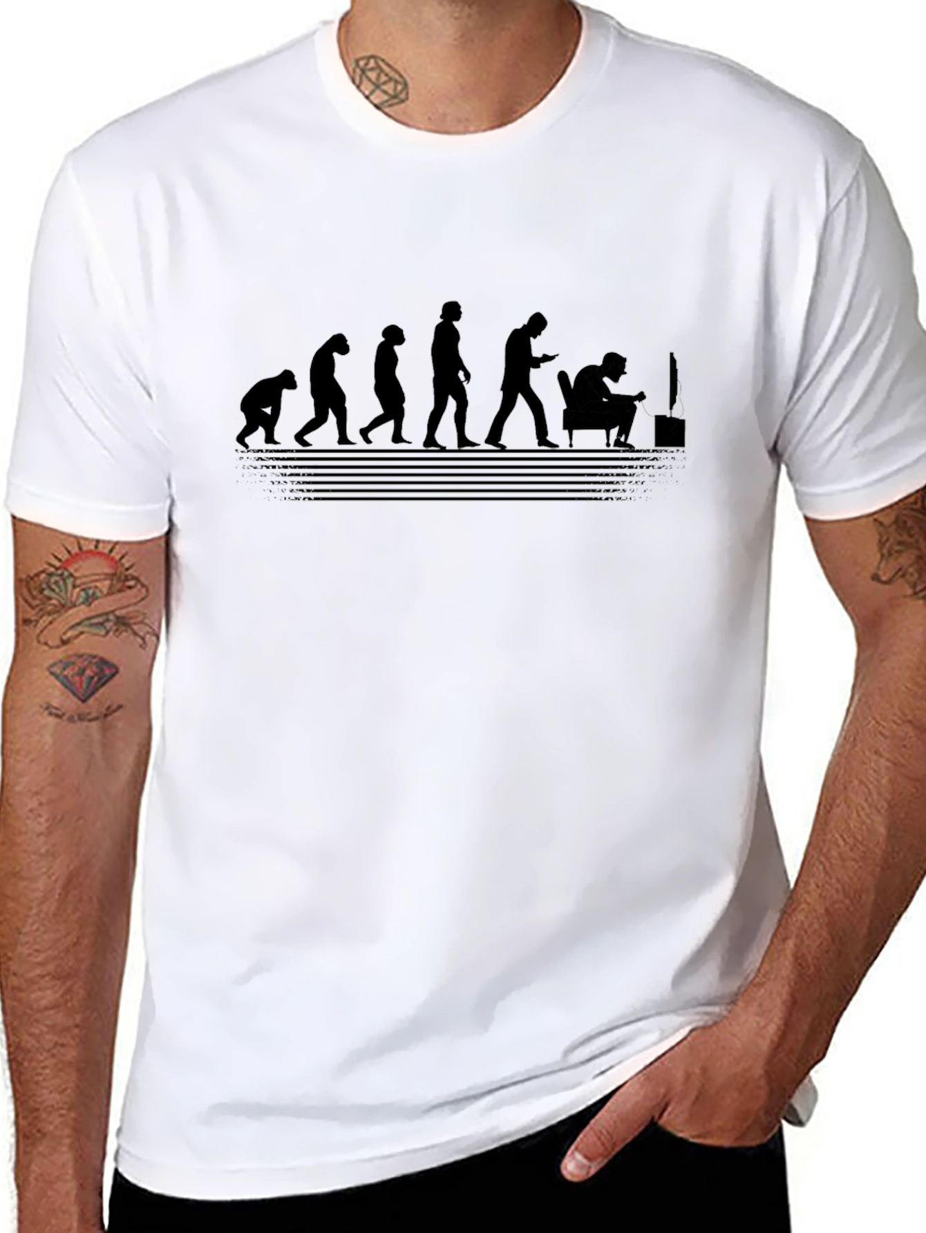 Evolution of Gaming Black T-Shirt
