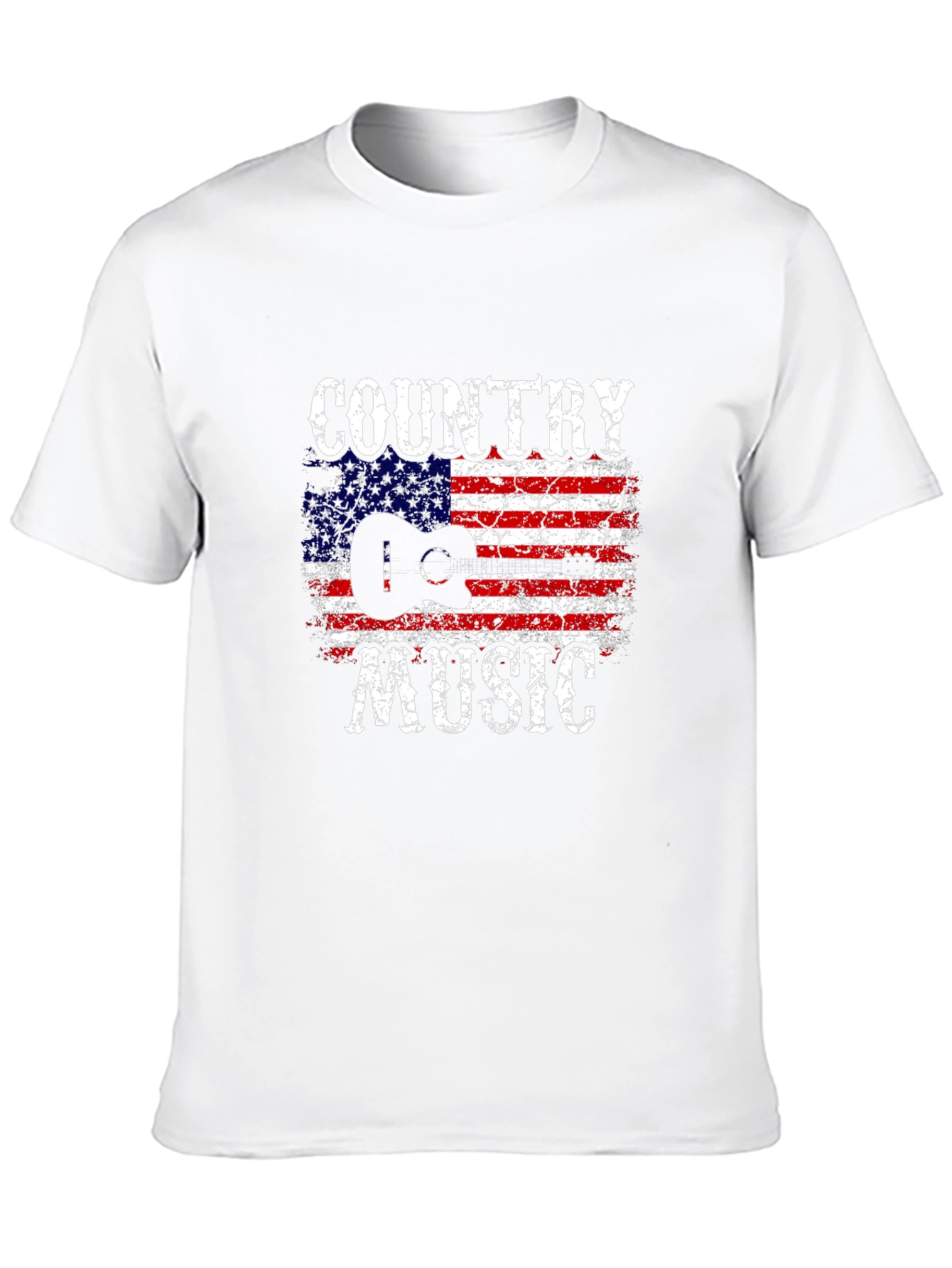 Country Music American Flag Graphic T-Shirt