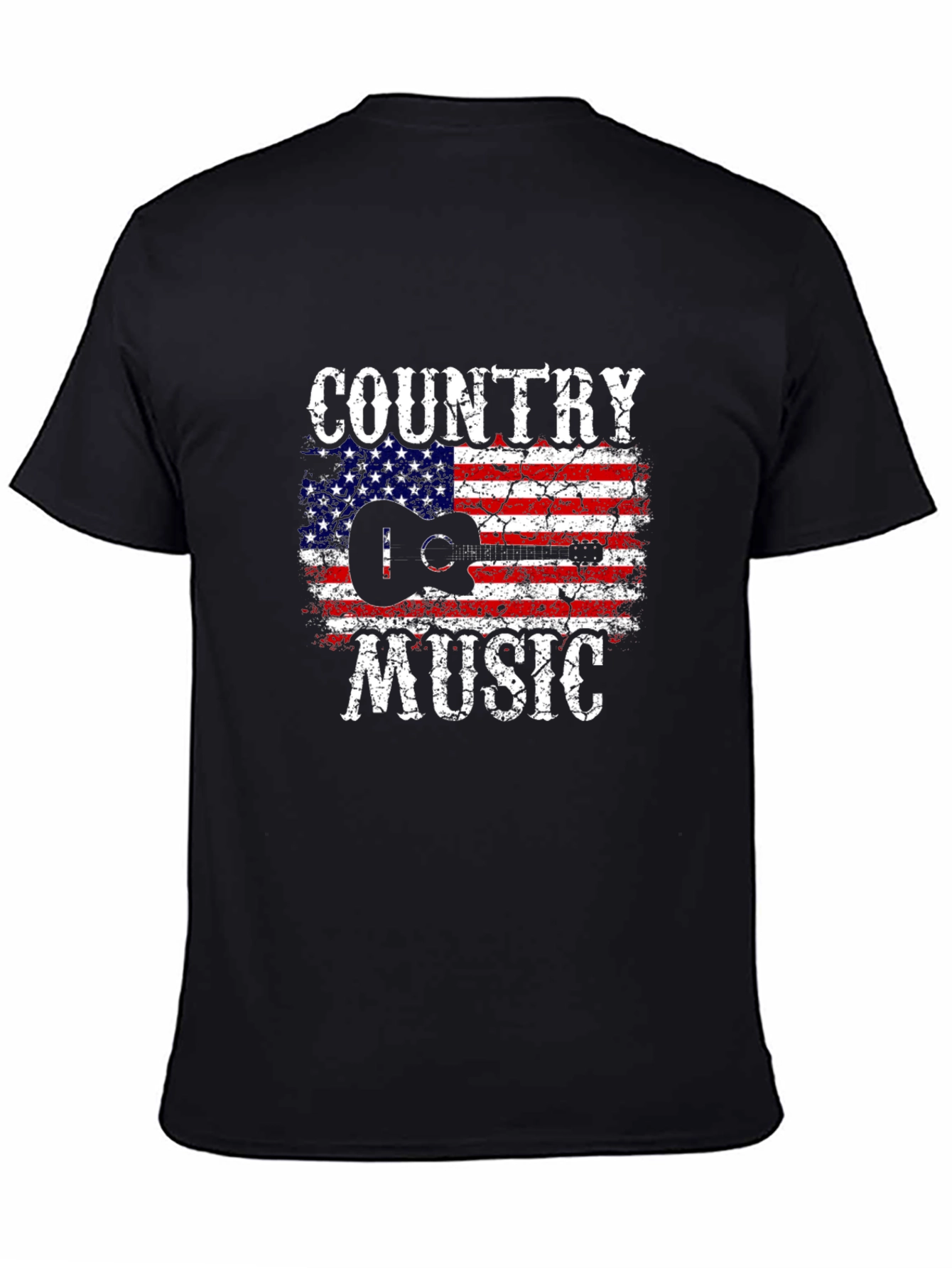 Country Music American Flag Graphic T-Shirt