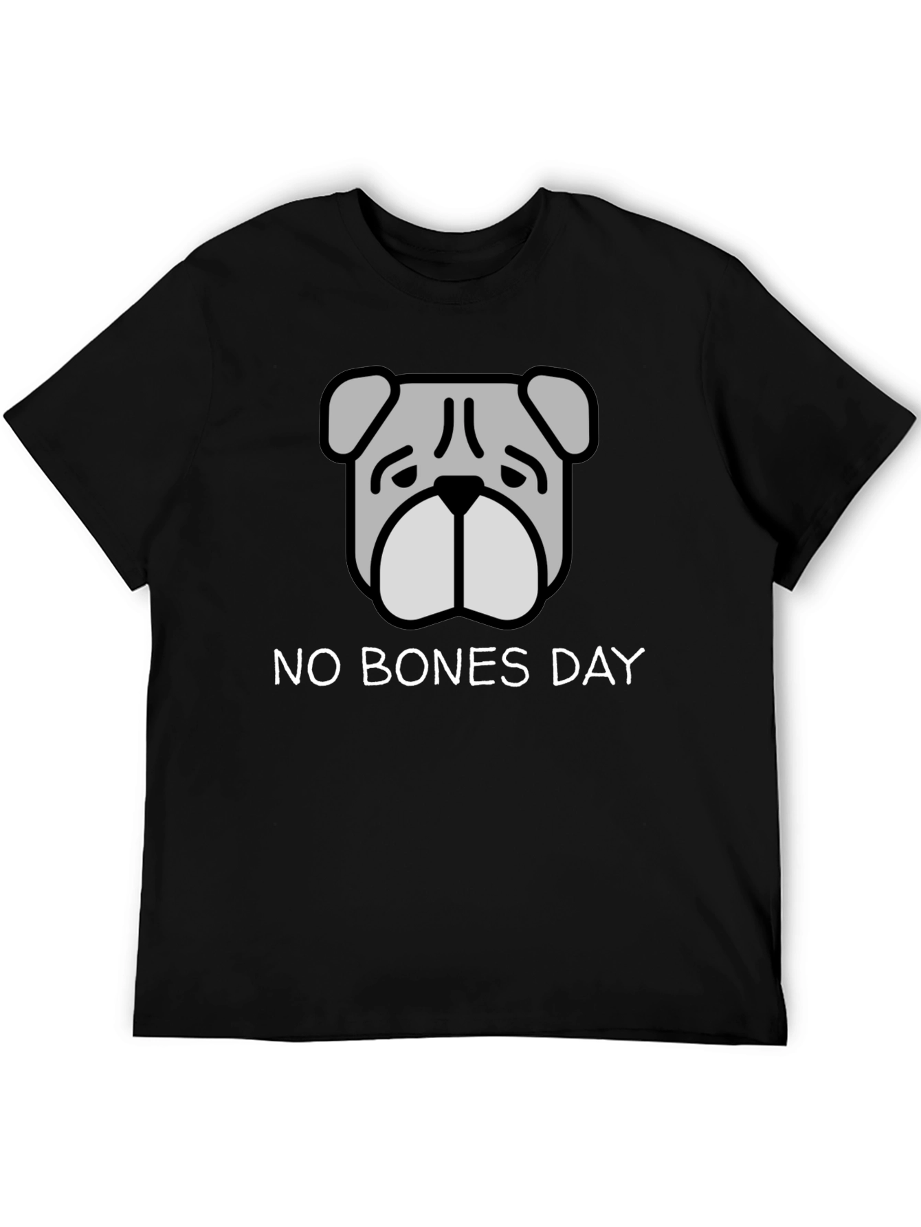 No Bones Day T-Shirt - Bulldog Graphic Tee