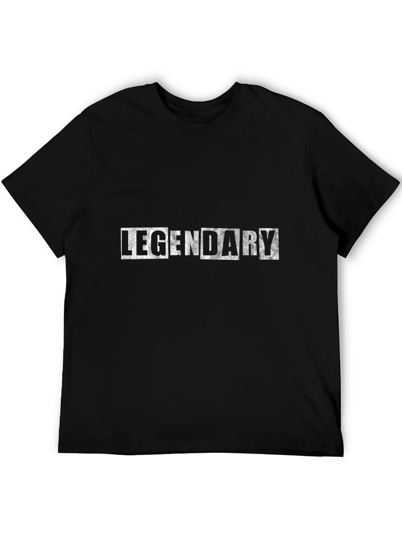 Legendary Graphic Print Black T-Shirt