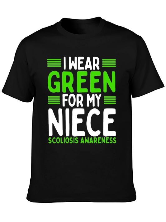 I Wear Green for My Niece Scoliosis Awareness T-Shirt