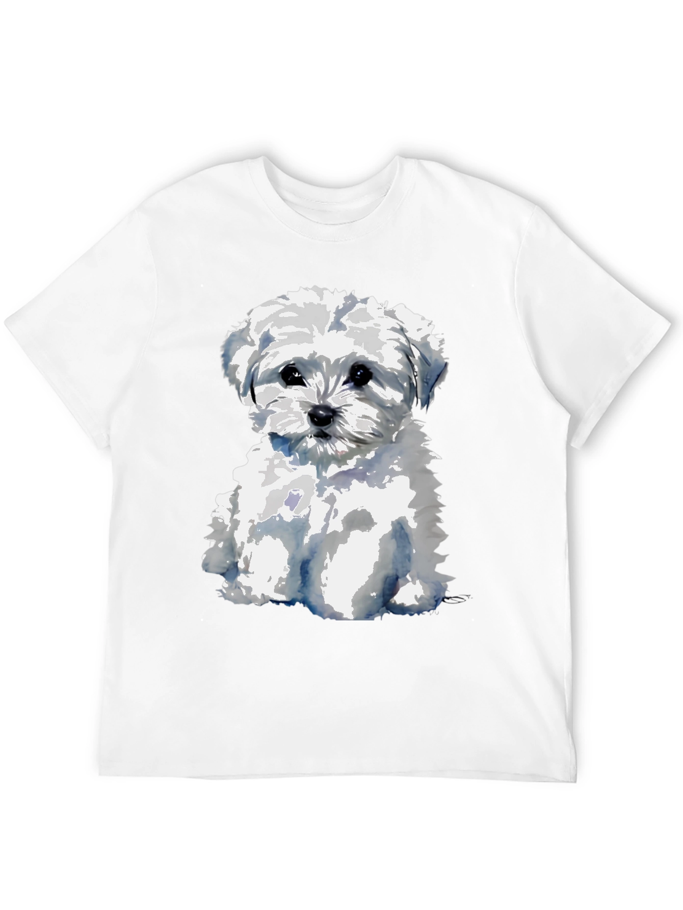 Cute Maltese Dog Graphic T-Shirt