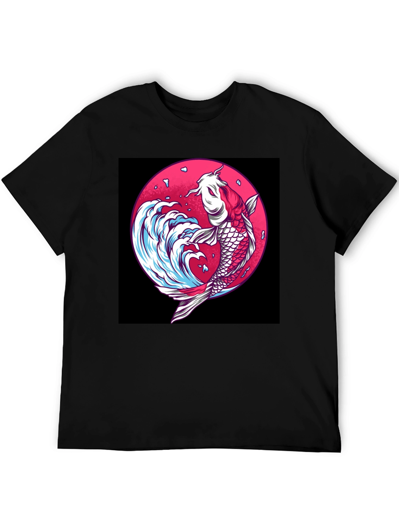 Koi Fish Graphic Tee - Unique Japanese Art Shirt