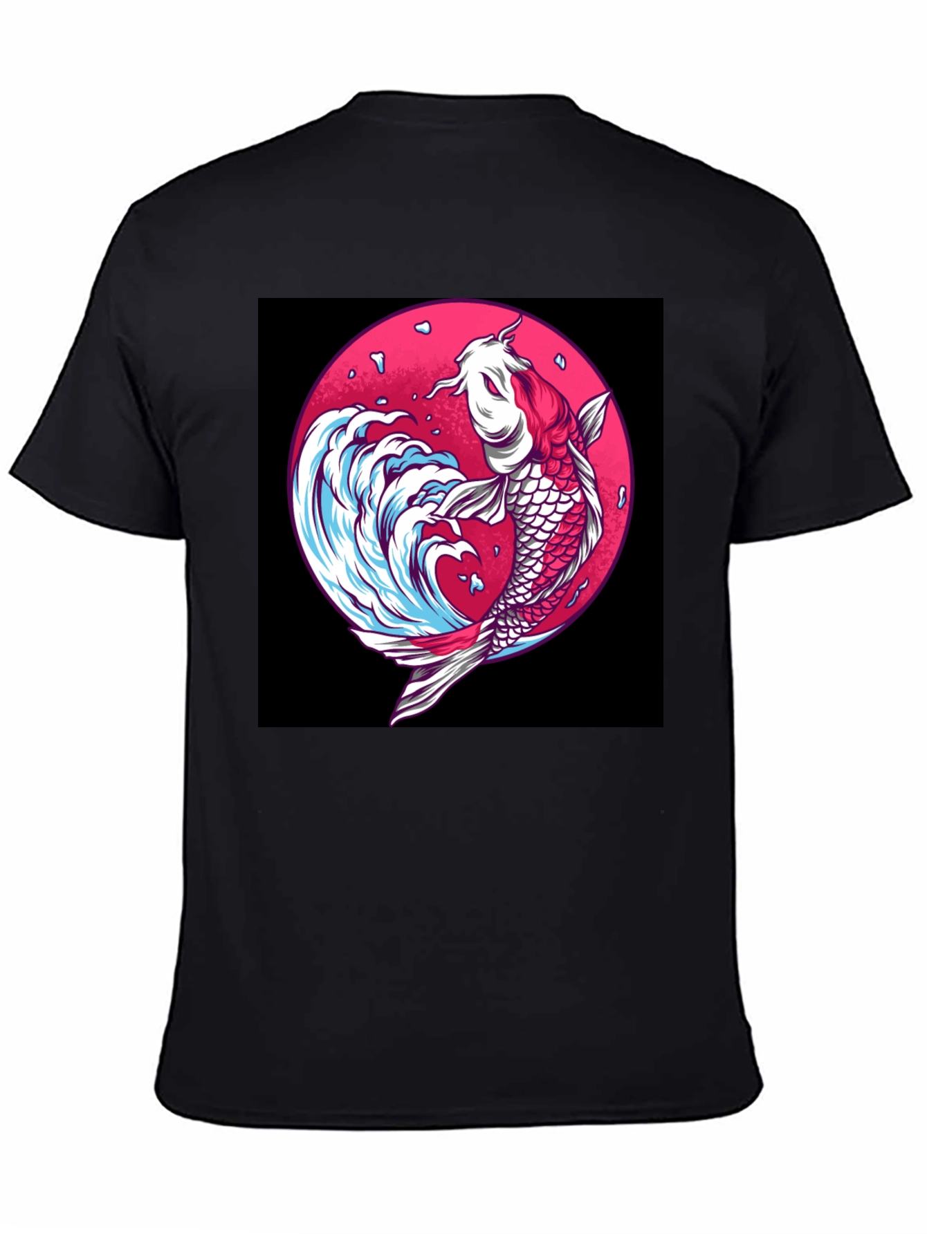 Koi Fish Graphic Tee - Unique Japanese Art Shirt