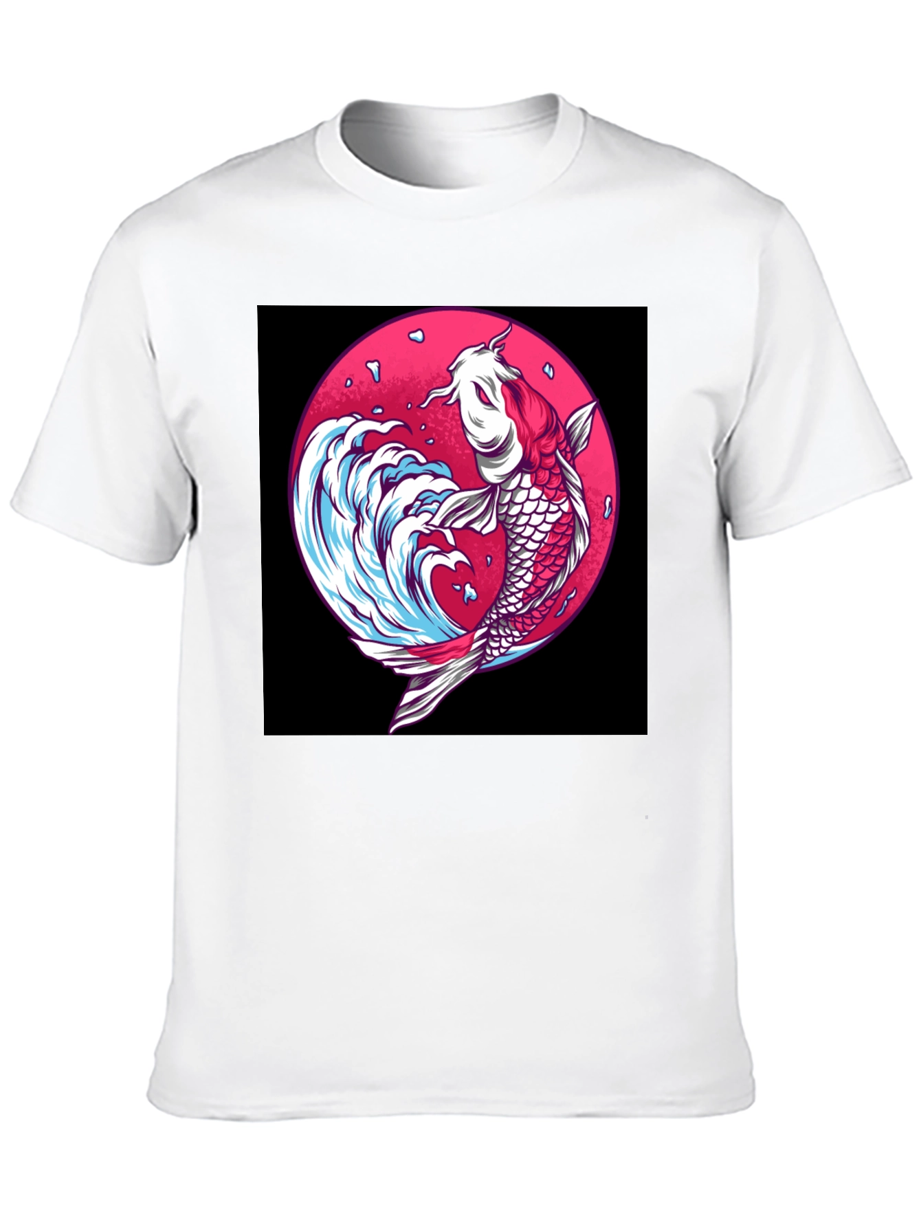 Koi Fish Graphic Tee - Unique Japanese Art Shirt