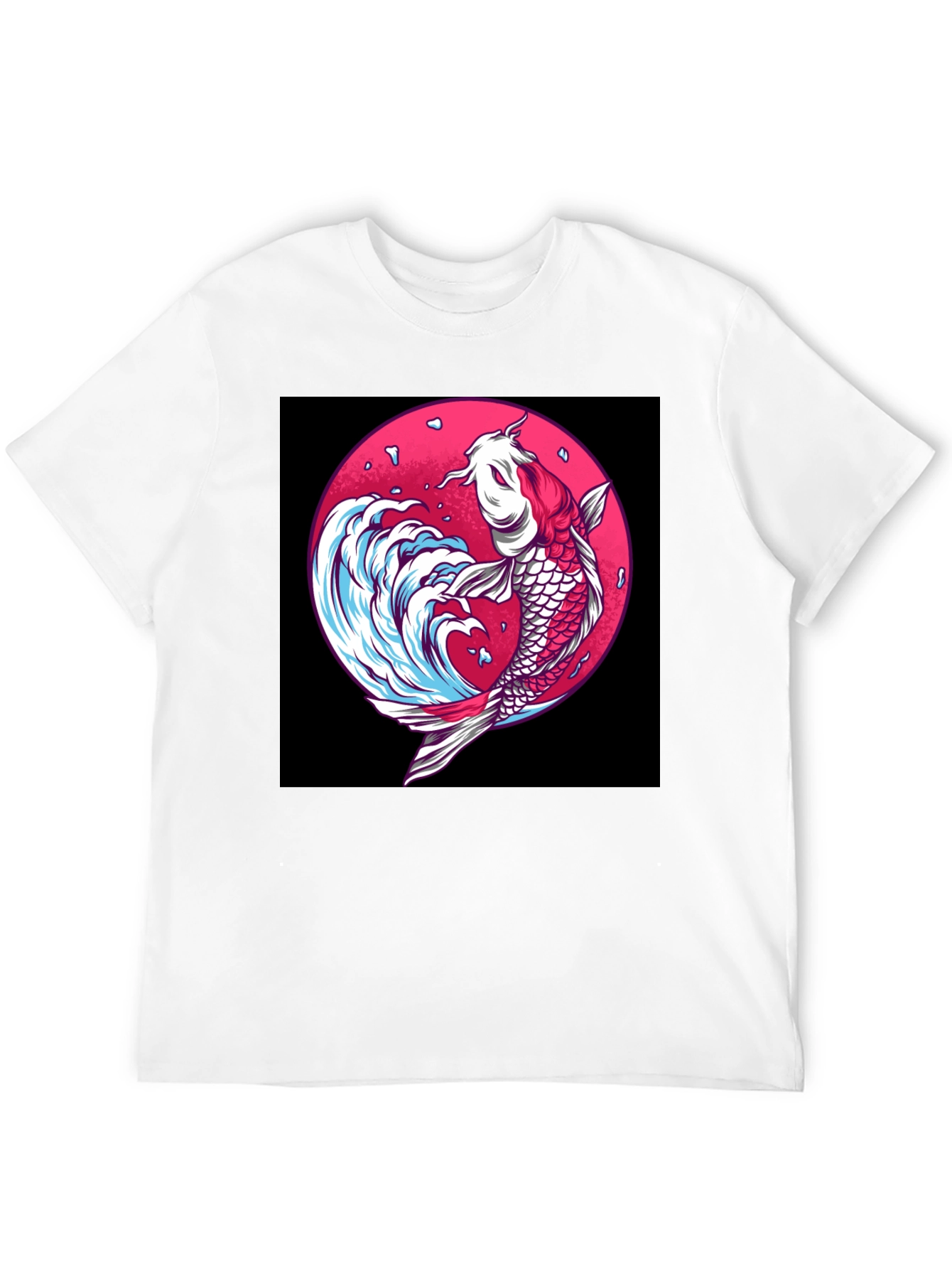 Koi Fish Graphic Tee - Unique Japanese Art Shirt