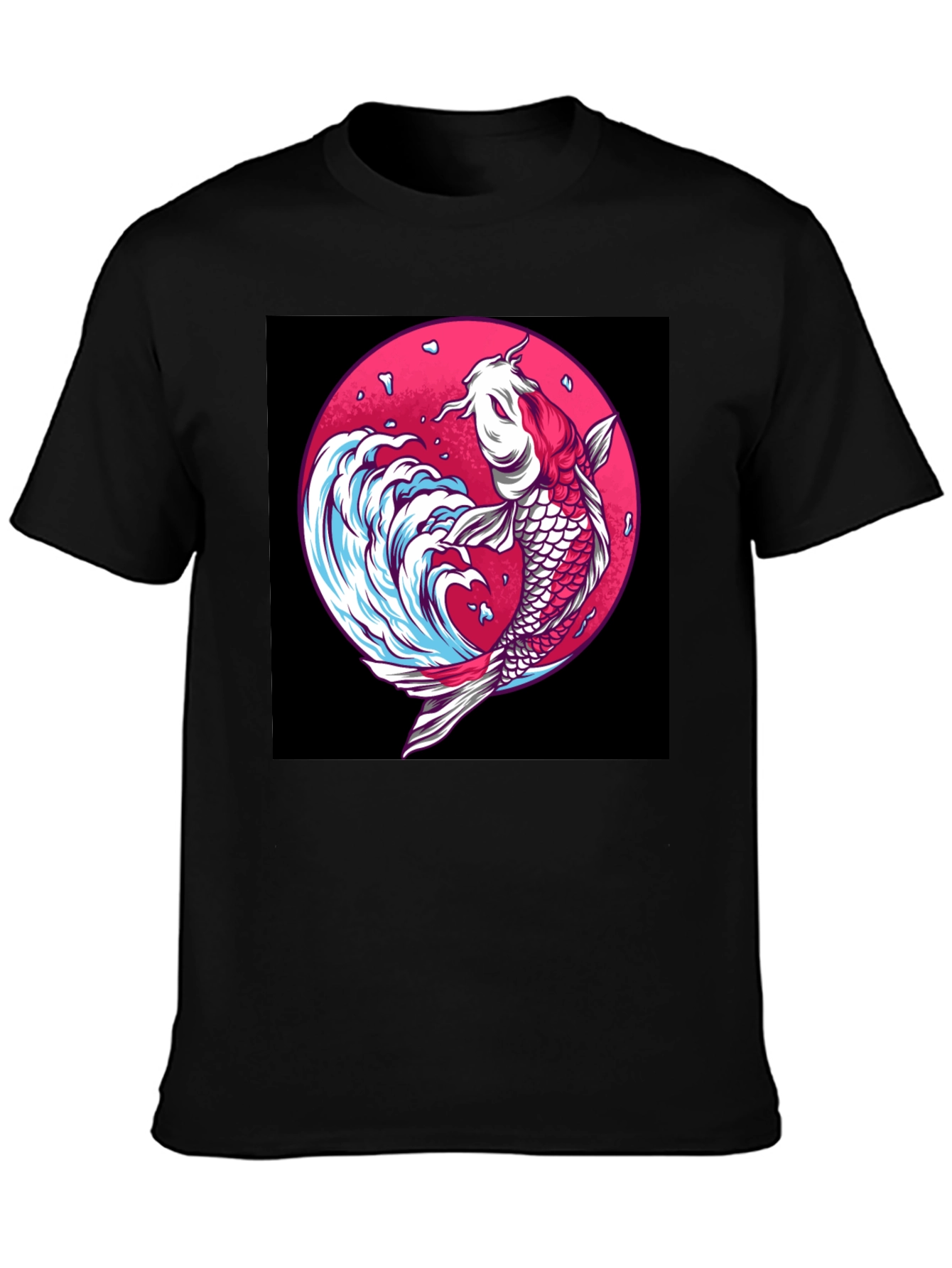 Koi Fish Graphic Tee - Unique Japanese Art Shirt