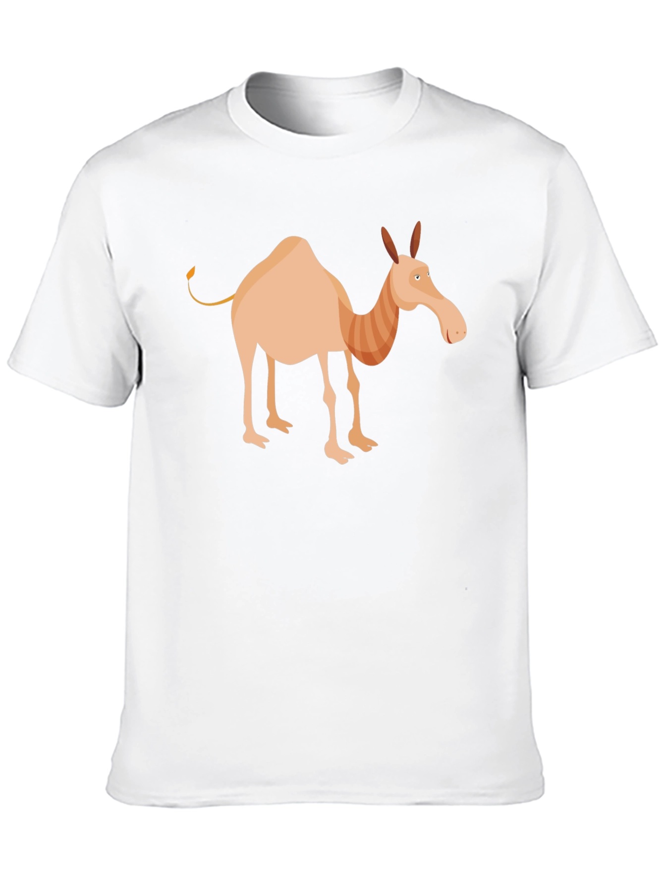 Cartoon Camel Graphic Tee - Unisex Black T-Shirt