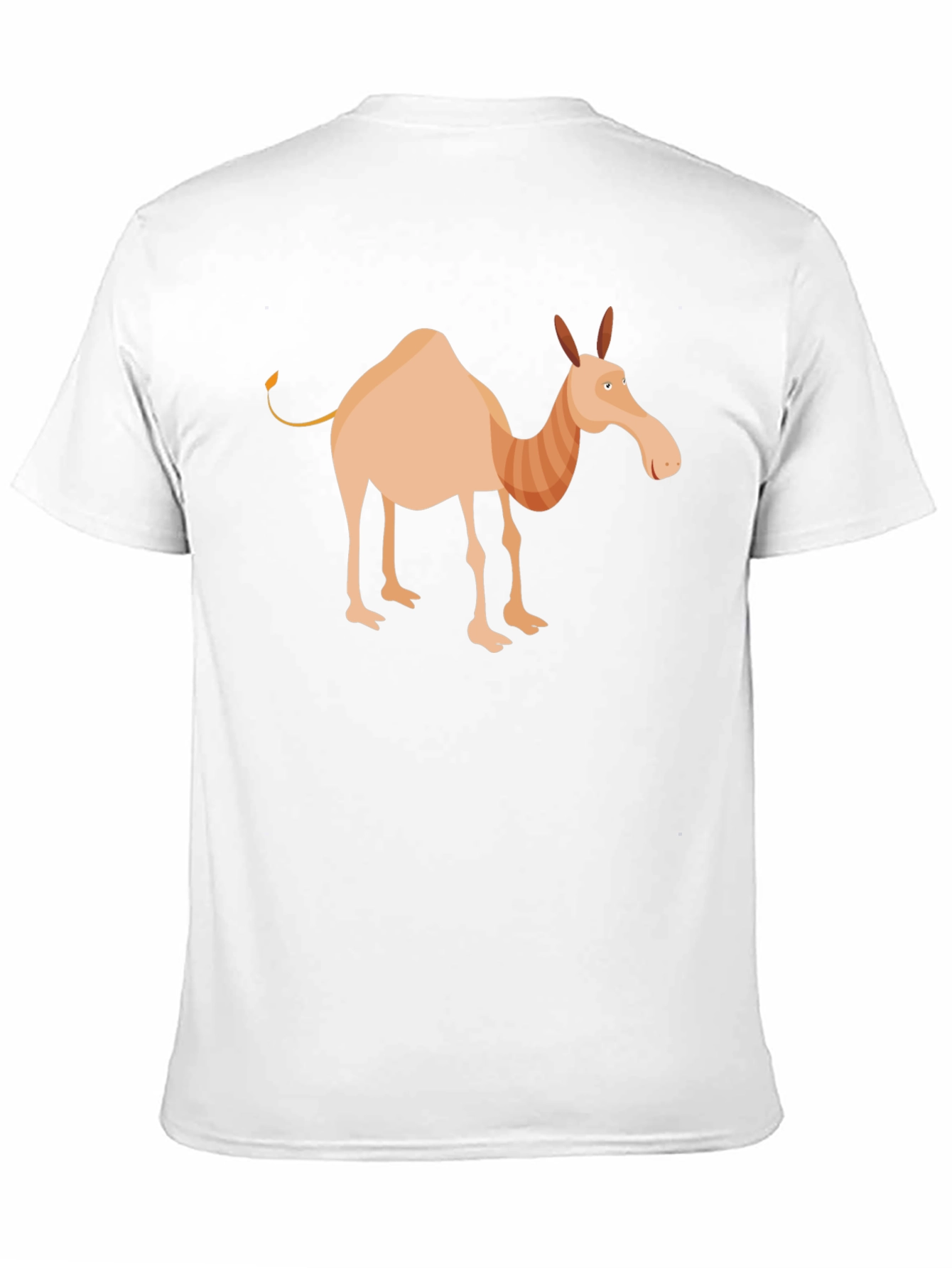 Cartoon Camel Graphic Tee - Unisex Black T-Shirt