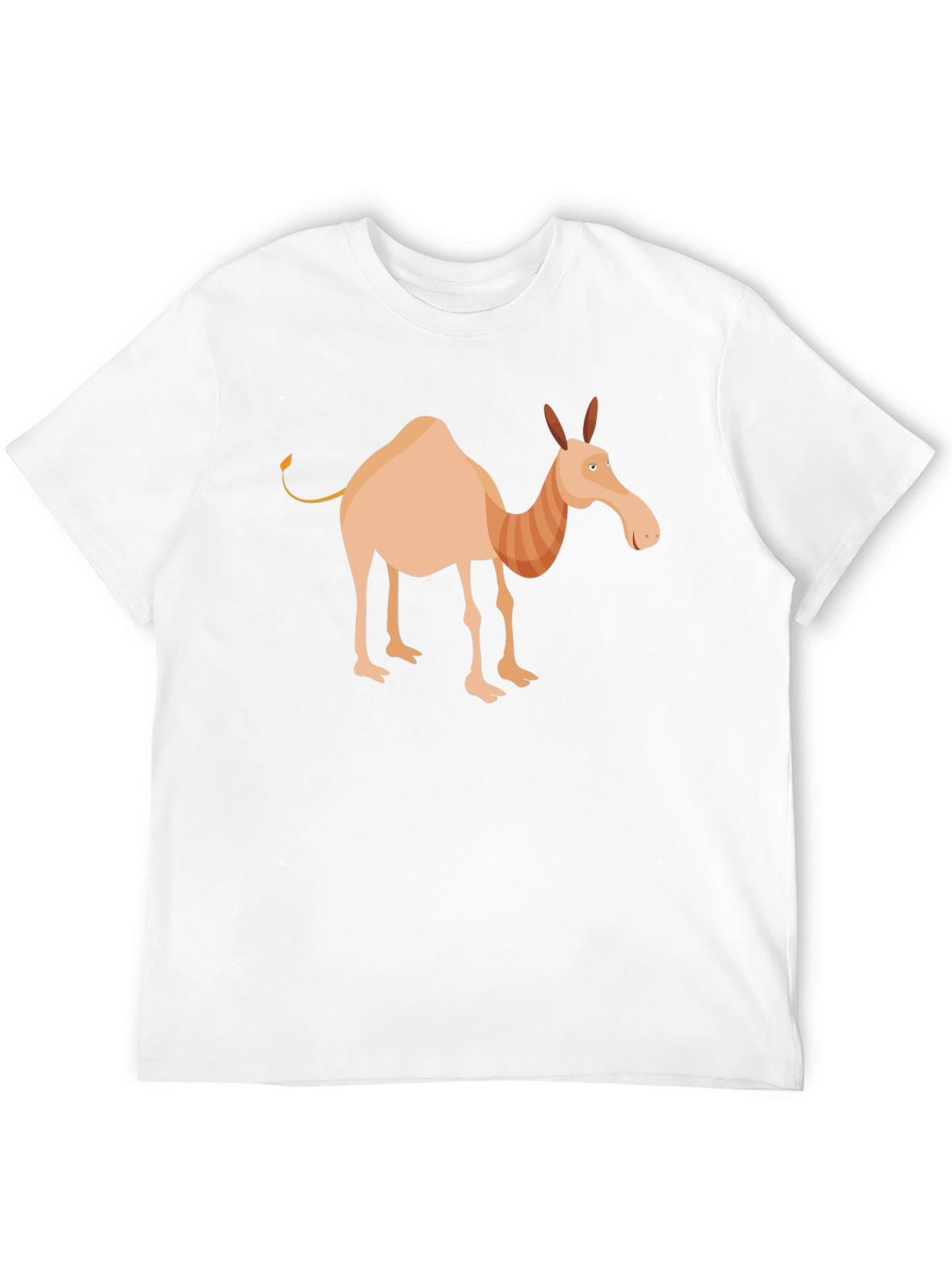 Cartoon Camel Graphic Tee - Unisex Black T-Shirt
