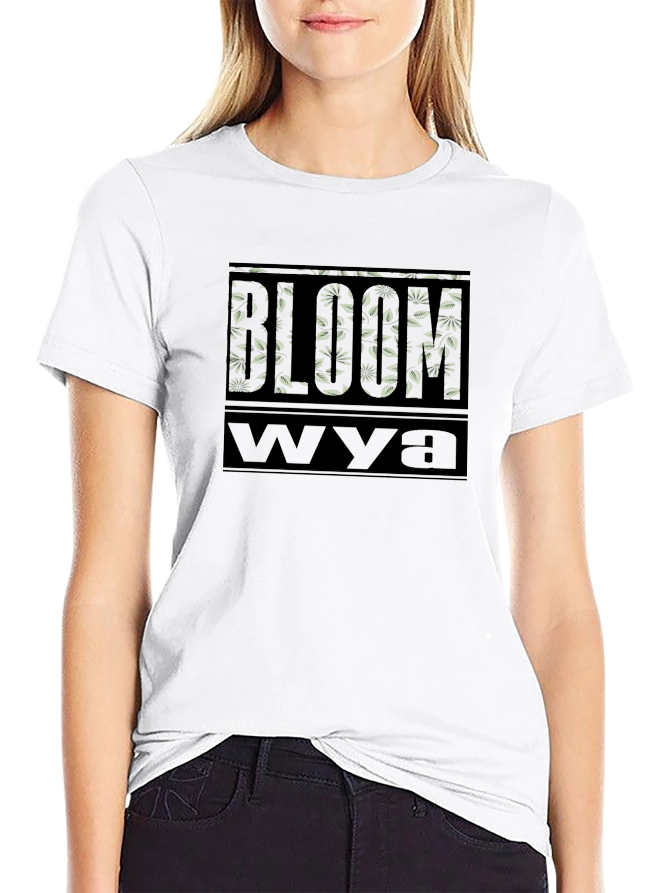 Bloom Wya Black Graphic Tee
