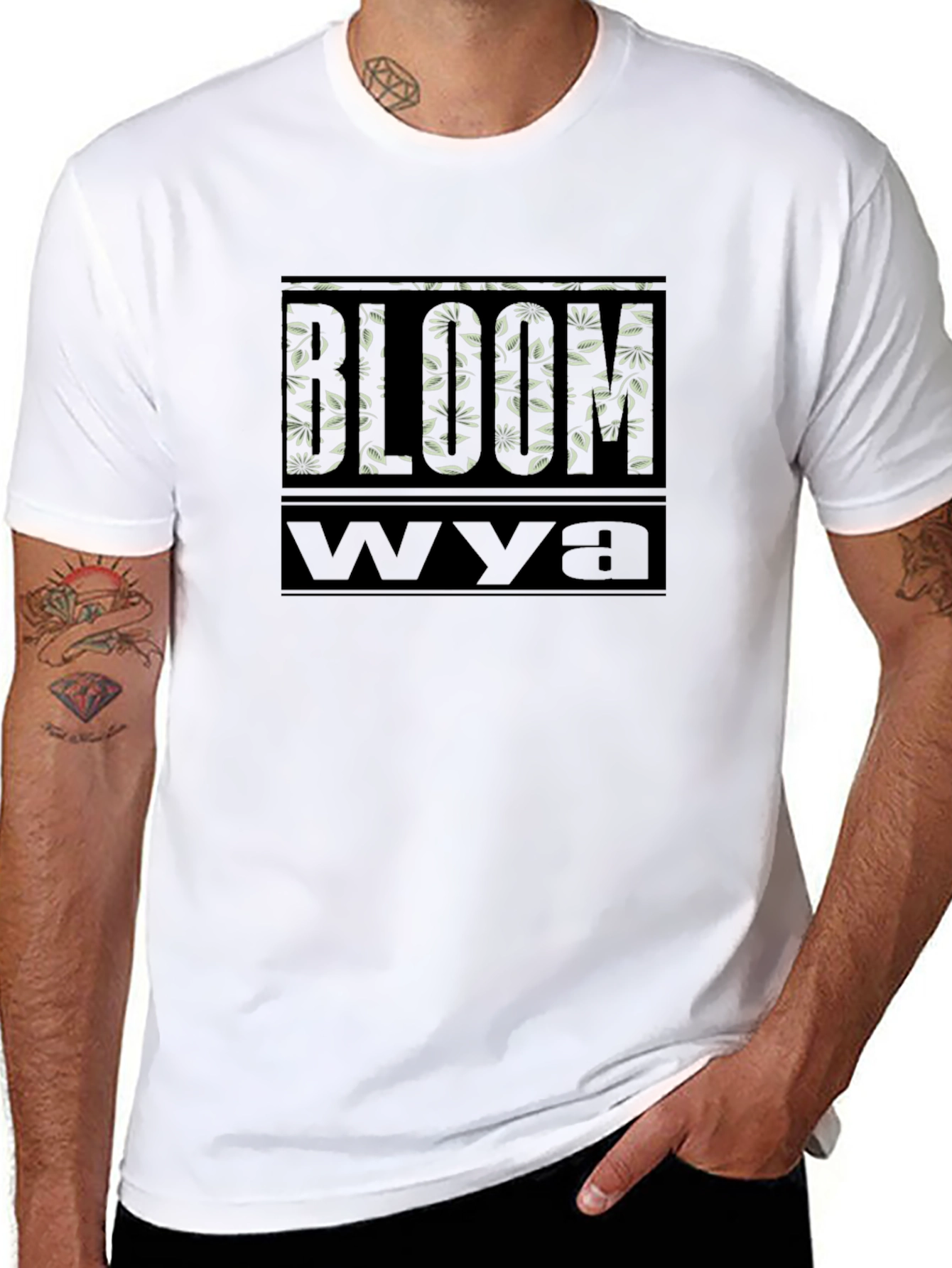 Bloom Wya Black Graphic Tee
