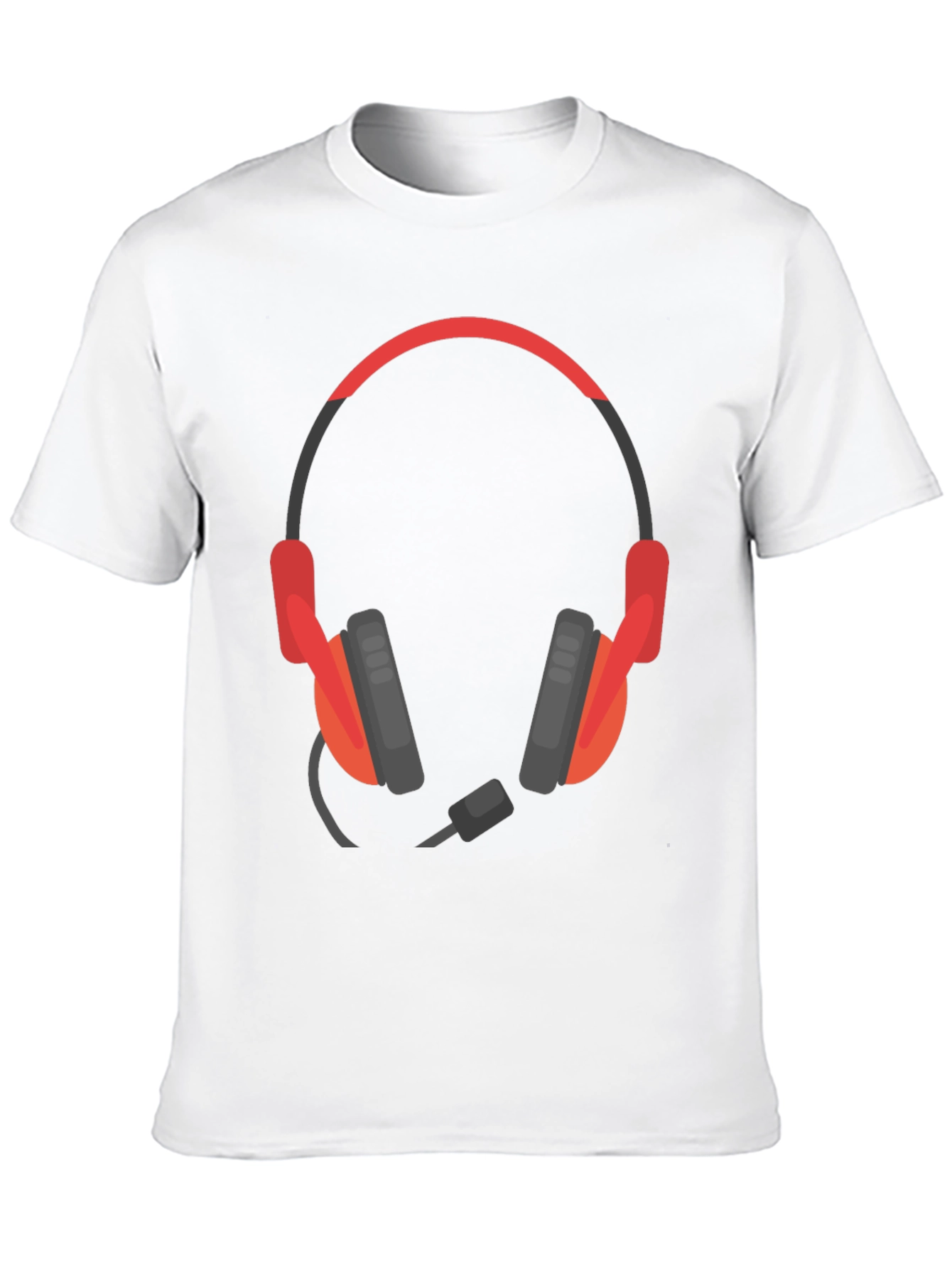 Gamer Headset Graphic Tee - Cool Design!