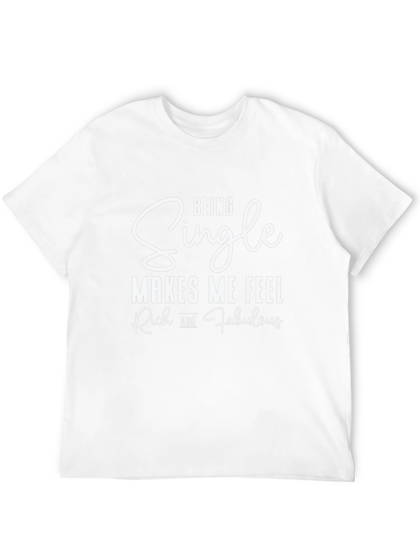 Funny Single and Fabulous Black Graphic Tee
