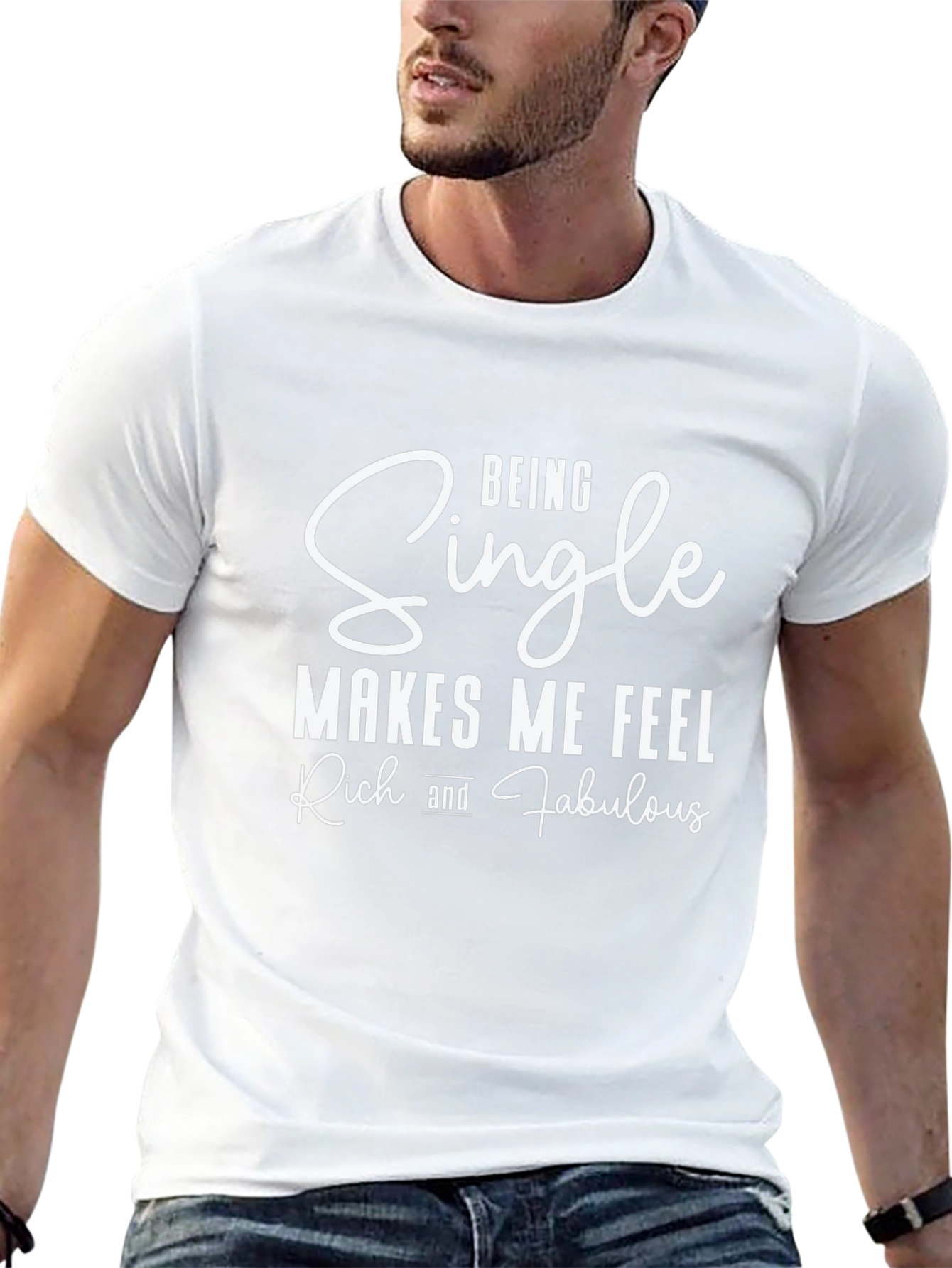 Funny Single and Fabulous Black Graphic Tee