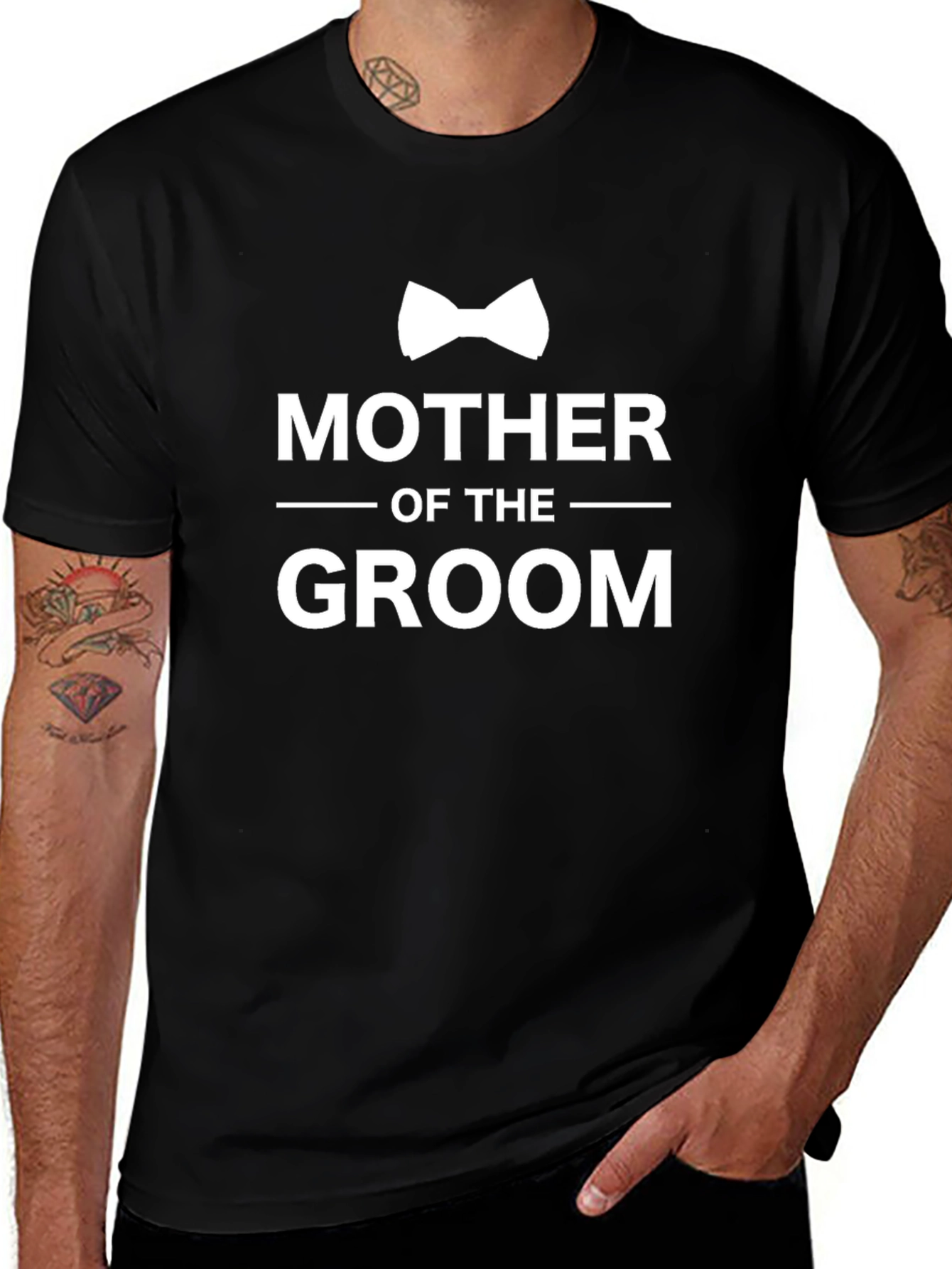 Mother of the Groom T-Shirt - Bow Tie Design