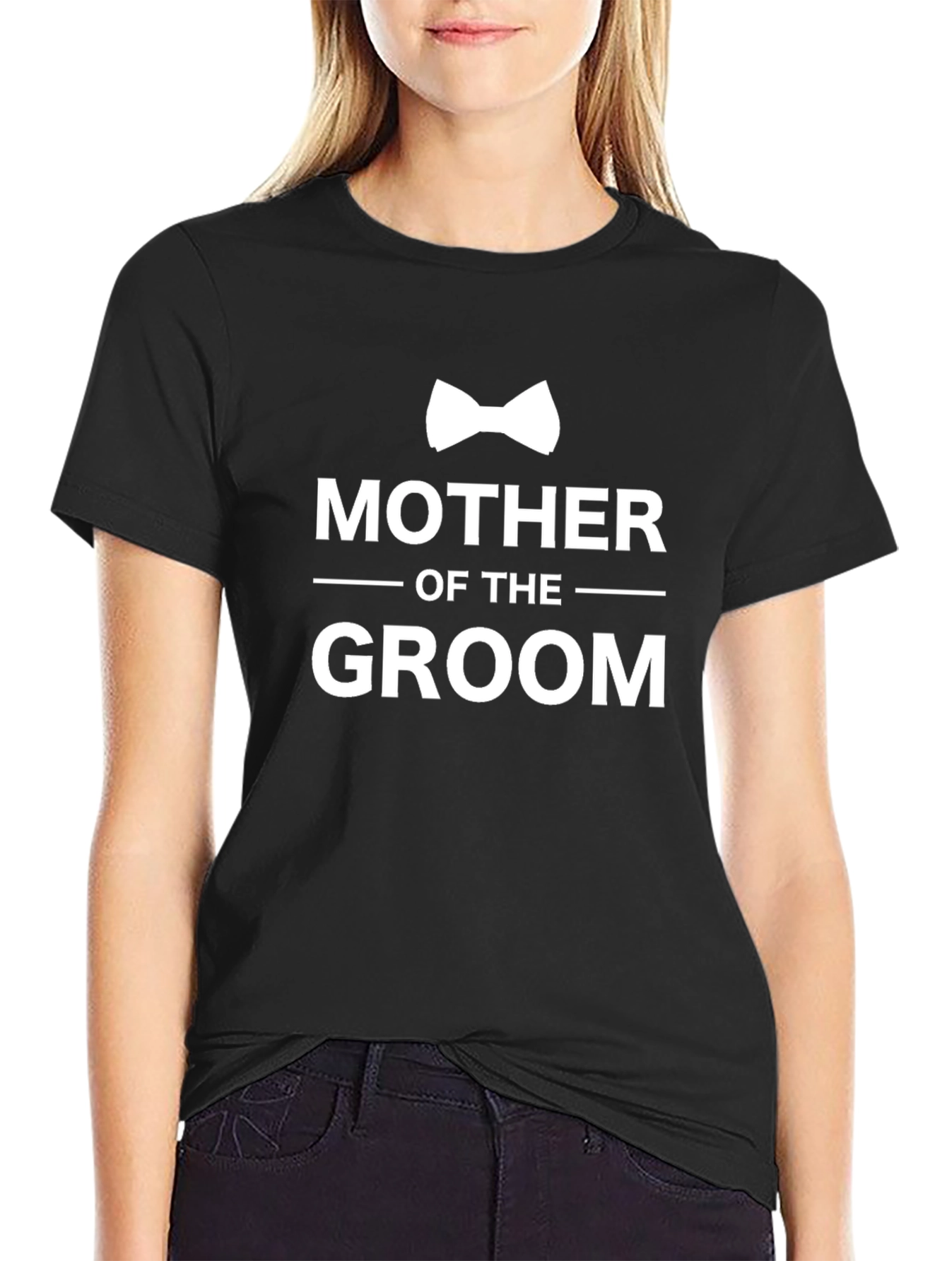 Mother of the Groom T-Shirt - Bow Tie Design