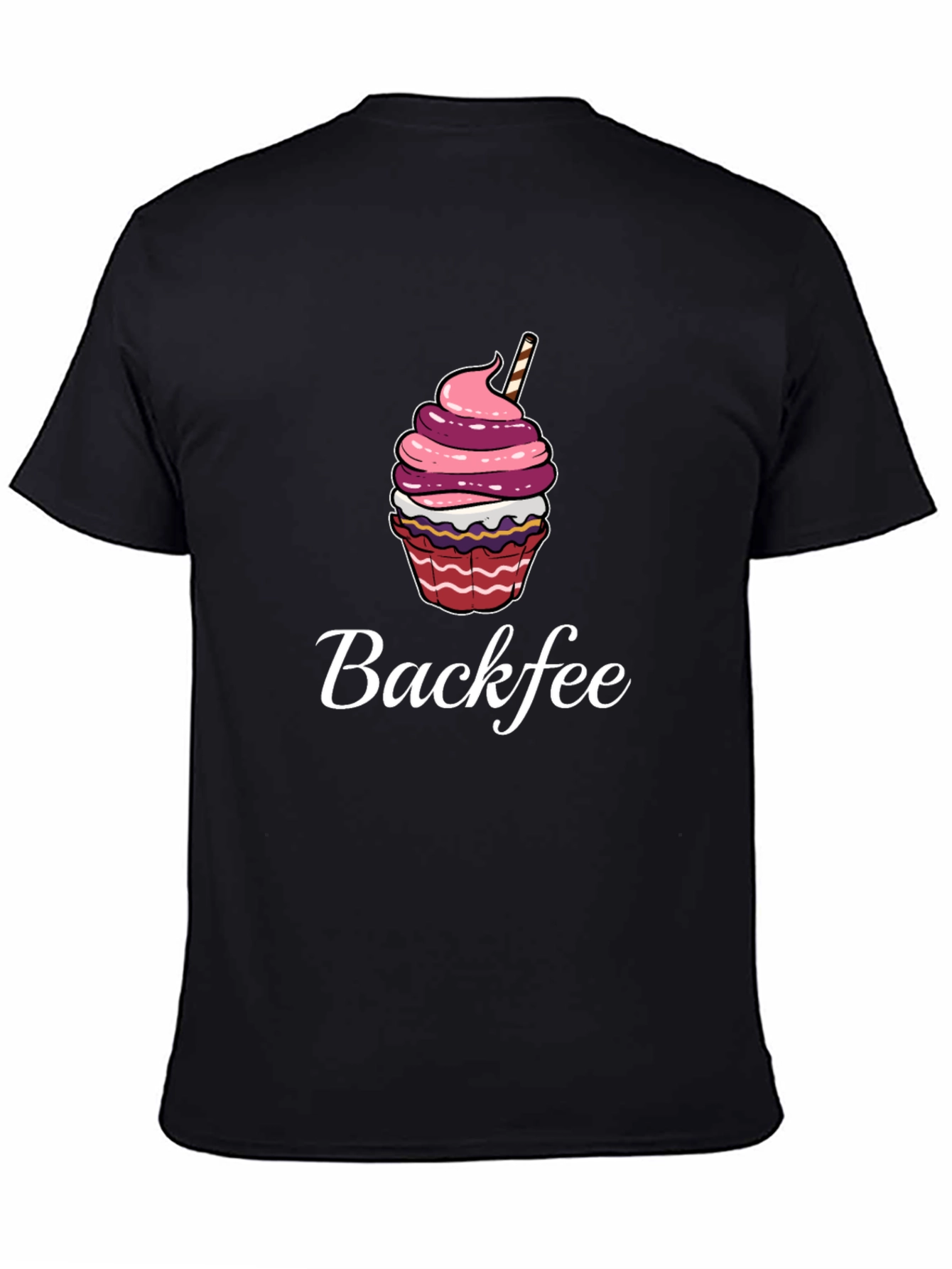Backfee Cupcake Graphic Tee - Casual Comfort