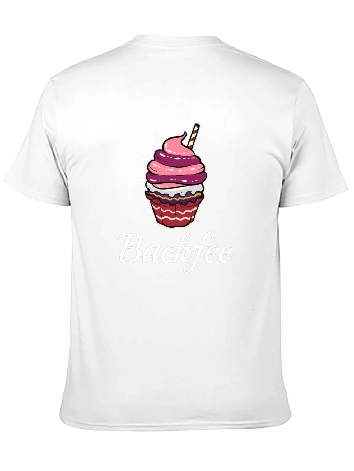 Backfee Cupcake Graphic Tee - Casual Comfort