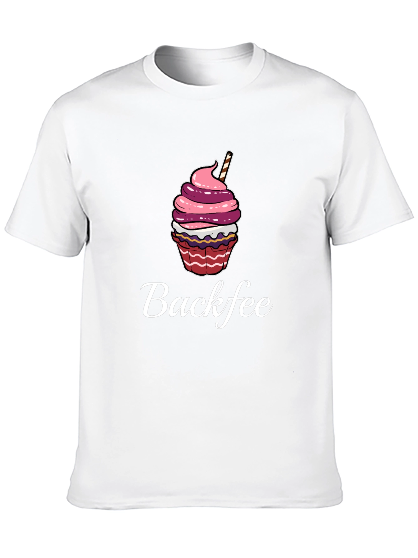 Backfee Cupcake Graphic Tee - Casual Comfort