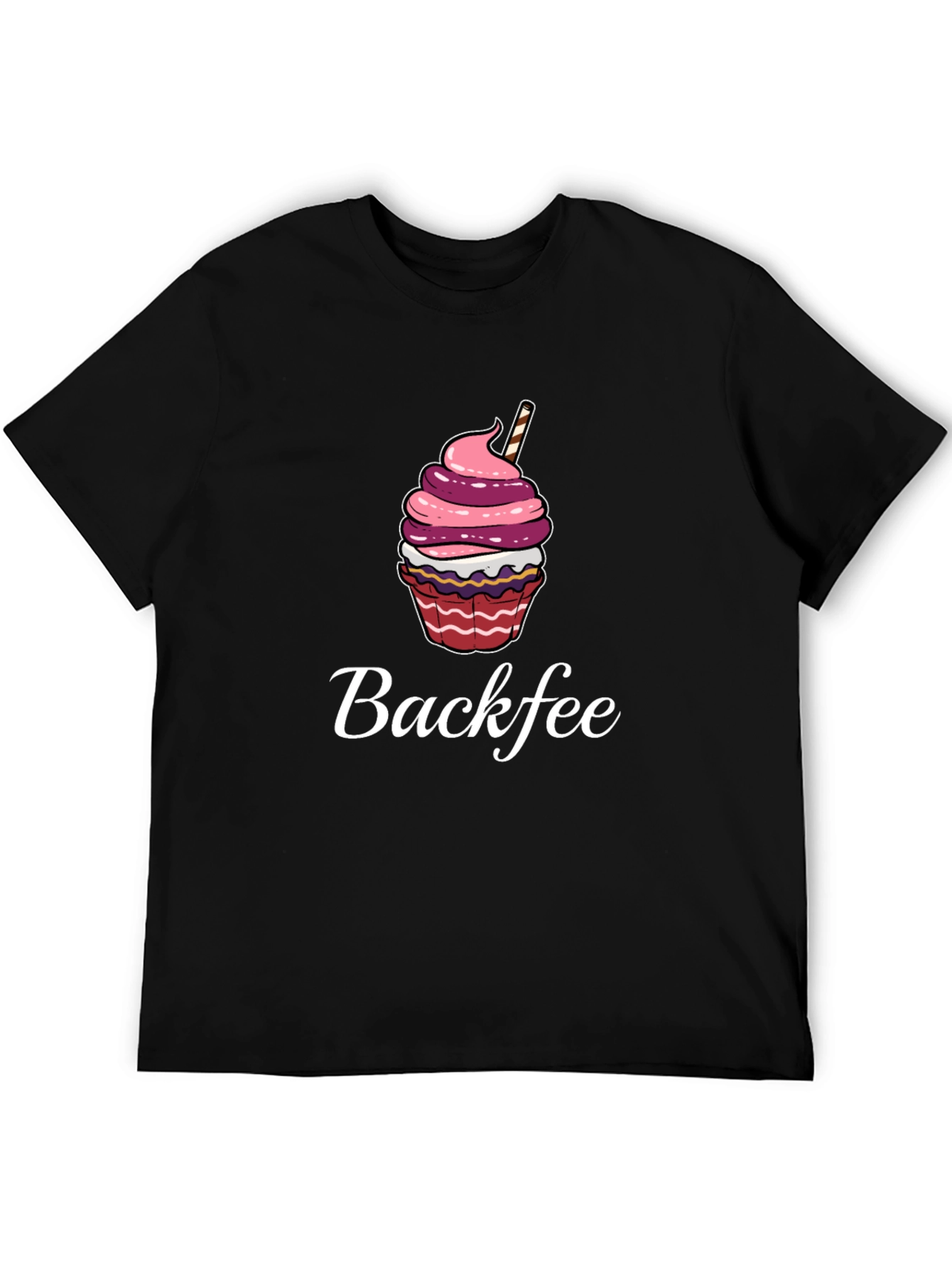 Backfee Cupcake Graphic Tee - Casual Comfort