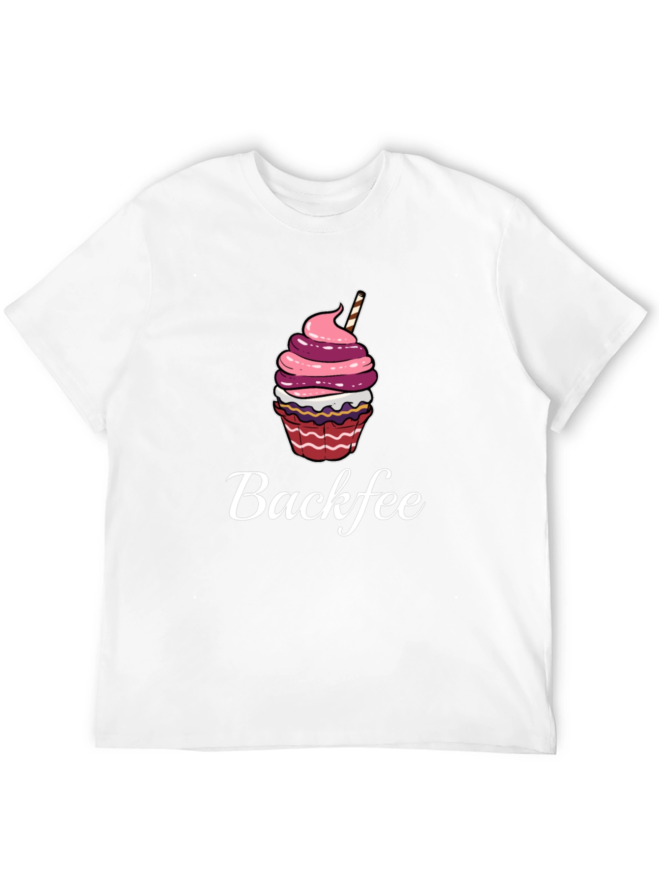Backfee Cupcake Graphic Tee - Casual Comfort