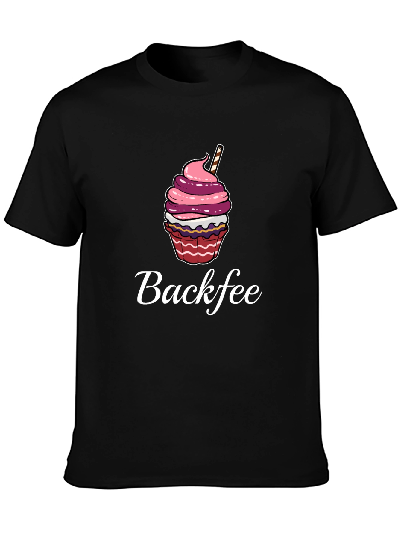 Backfee Cupcake Graphic Tee - Casual Comfort