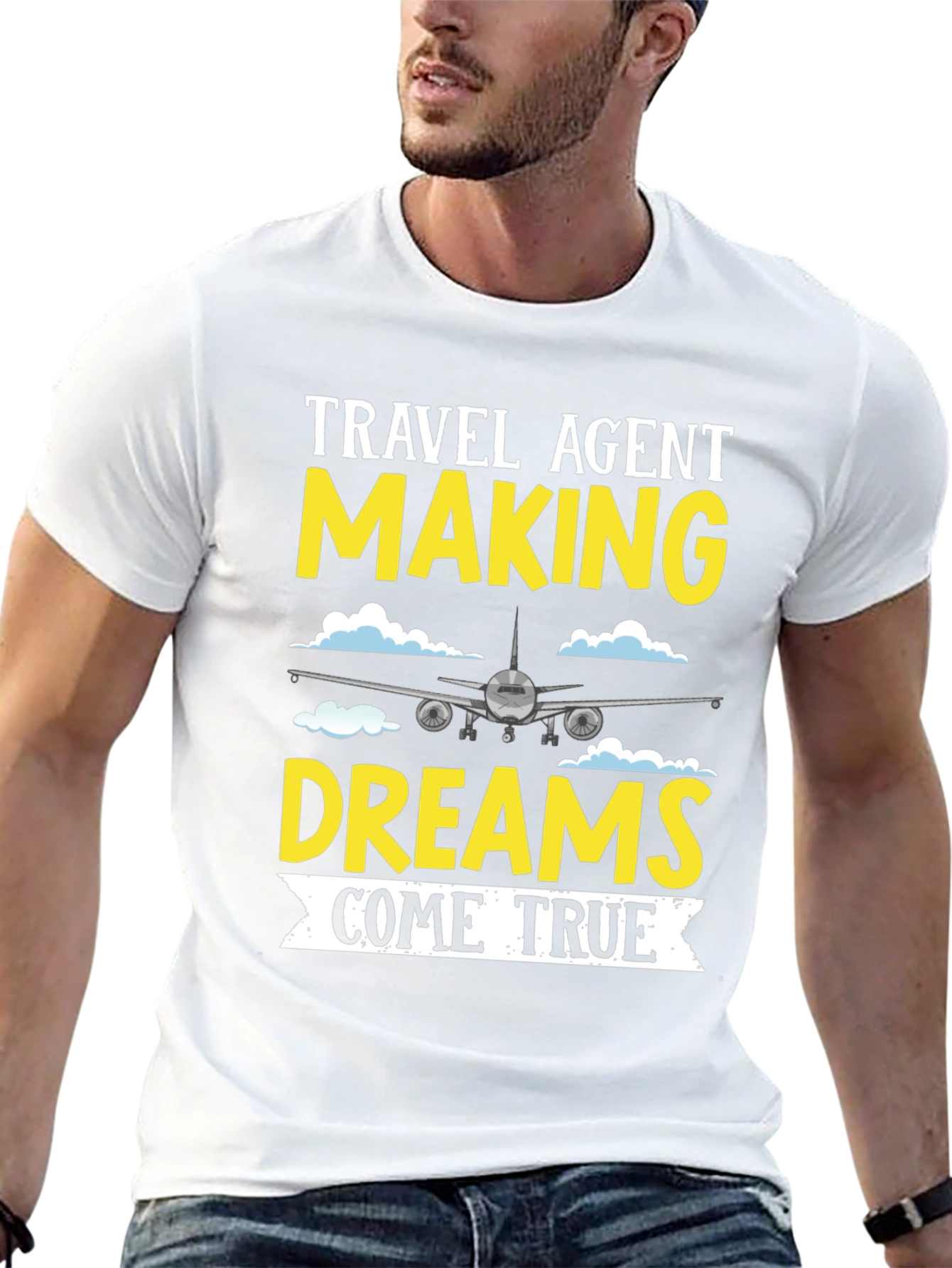 Travel Agent Dreams T-Shirt - Airplane Design