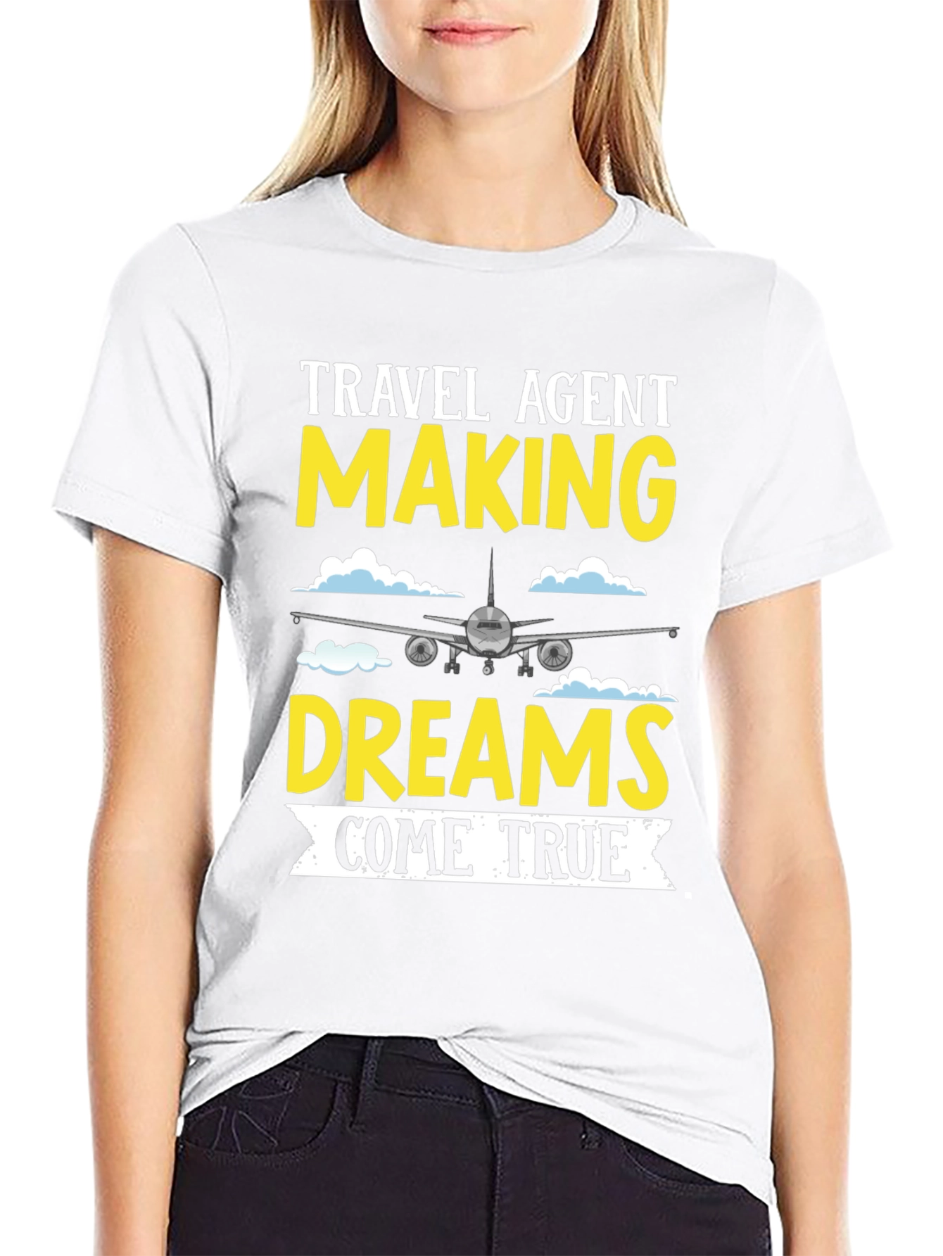 Travel Agent Dreams T-Shirt - Airplane Design