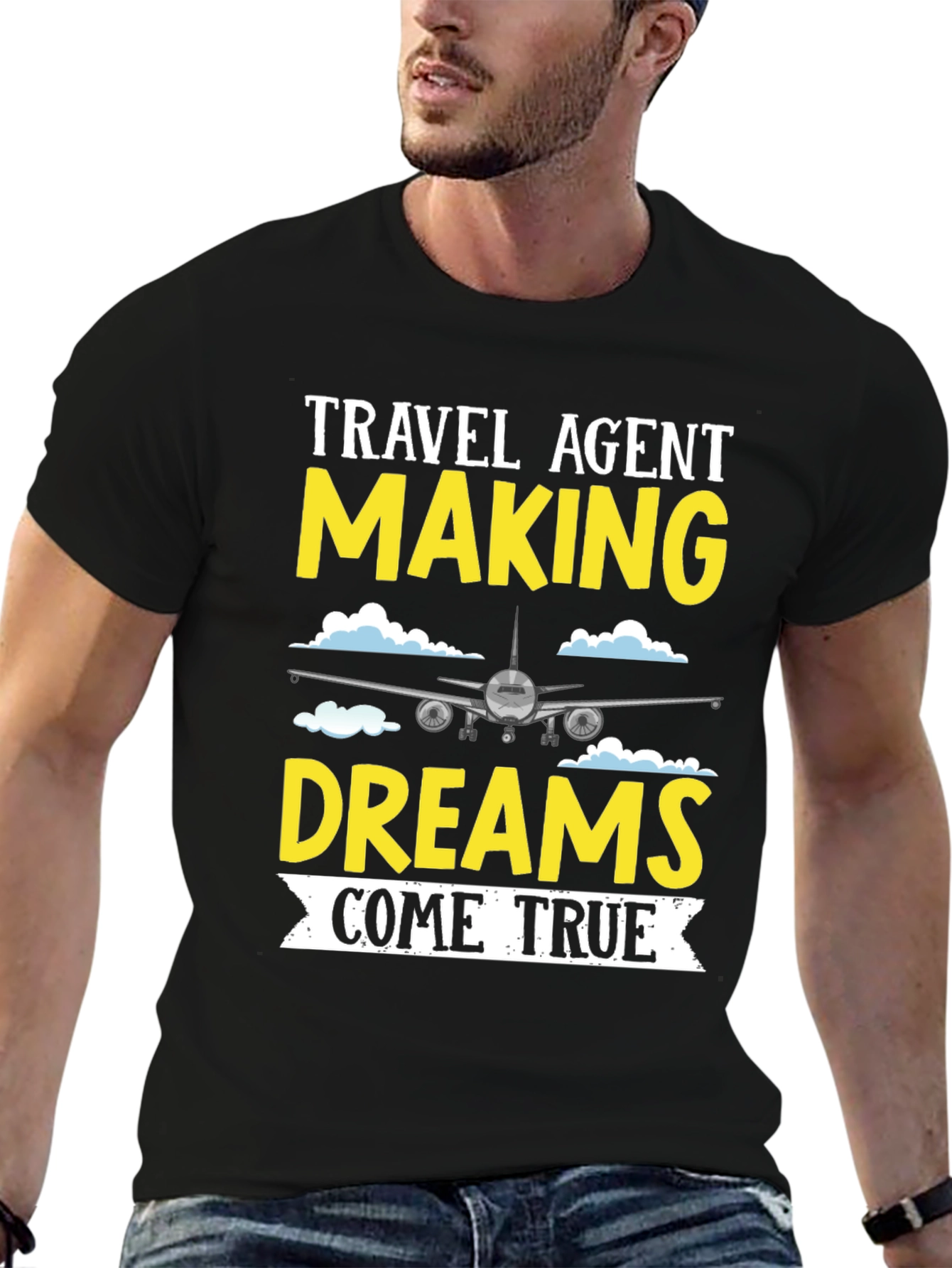 Travel Agent Dreams T-Shirt - Airplane Design