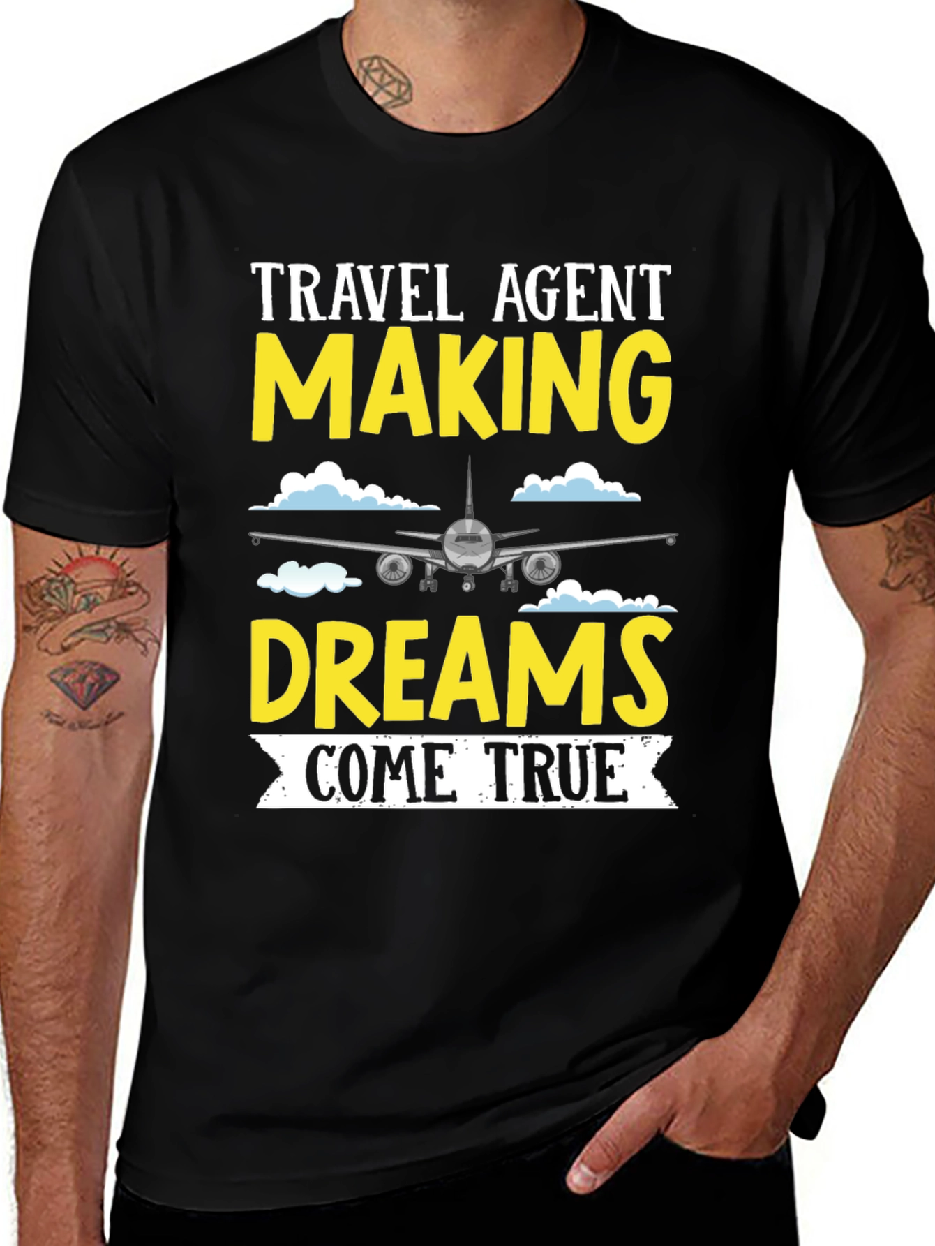 Travel Agent Dreams T-Shirt - Airplane Design