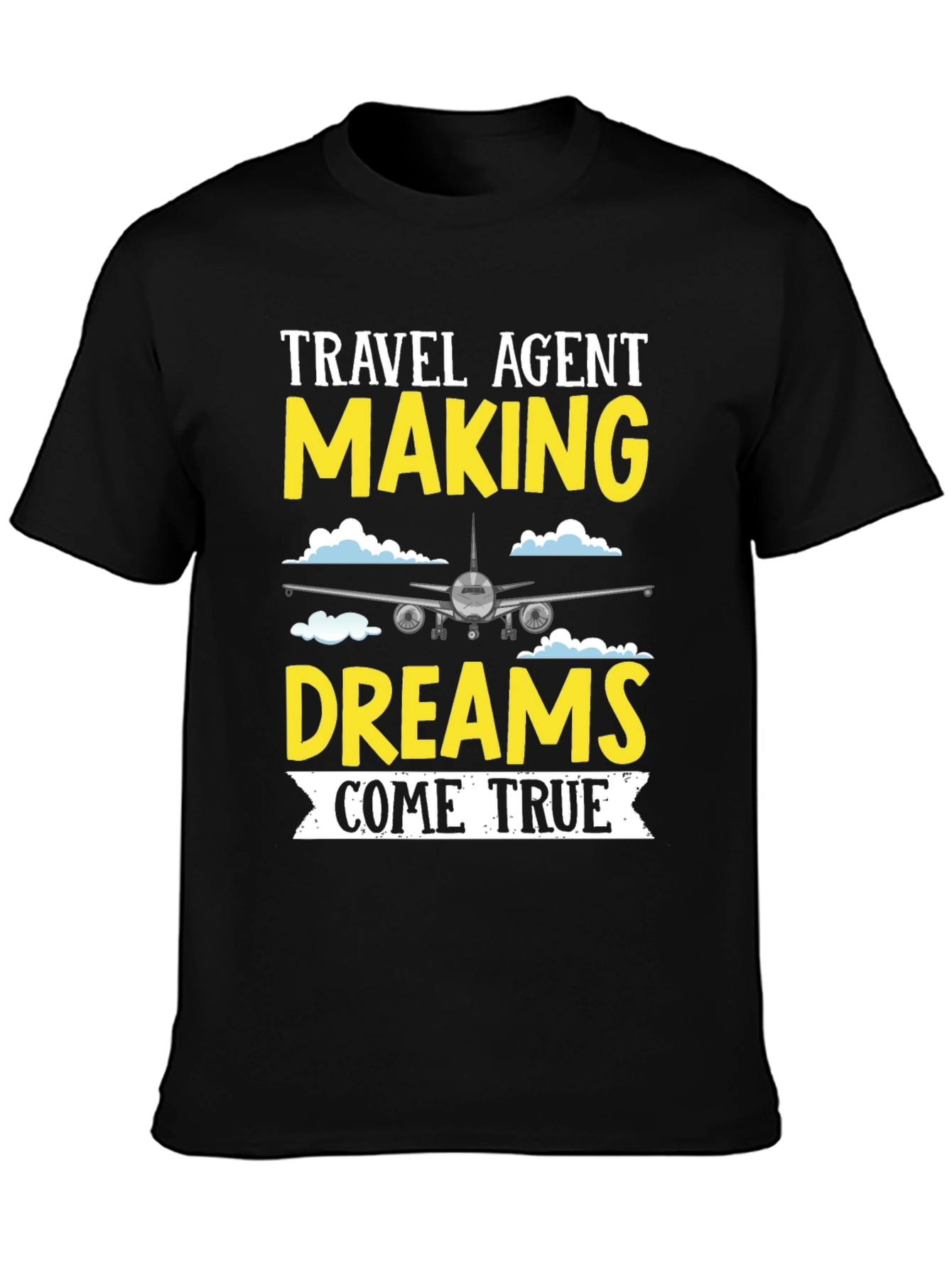 Travel Agent Dreams T-Shirt - Airplane Design