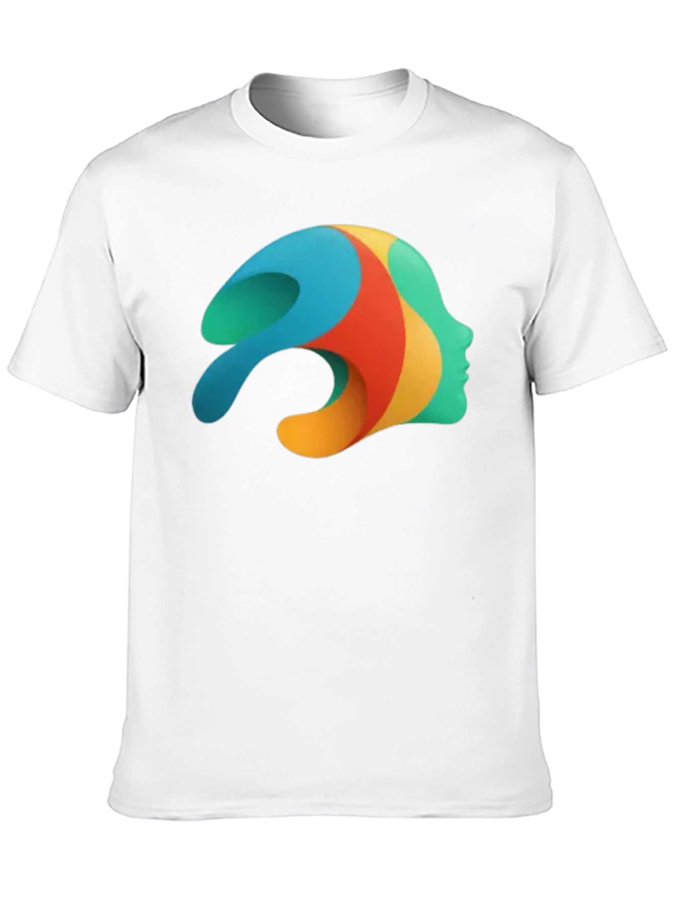 Abstract Face Graphic Black T-Shirt - Unique Art Tee