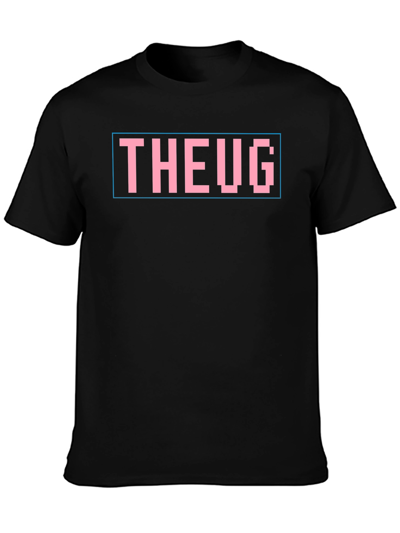THEUG Pixel Graphic T-Shirt - Black Cotton Blend Tee