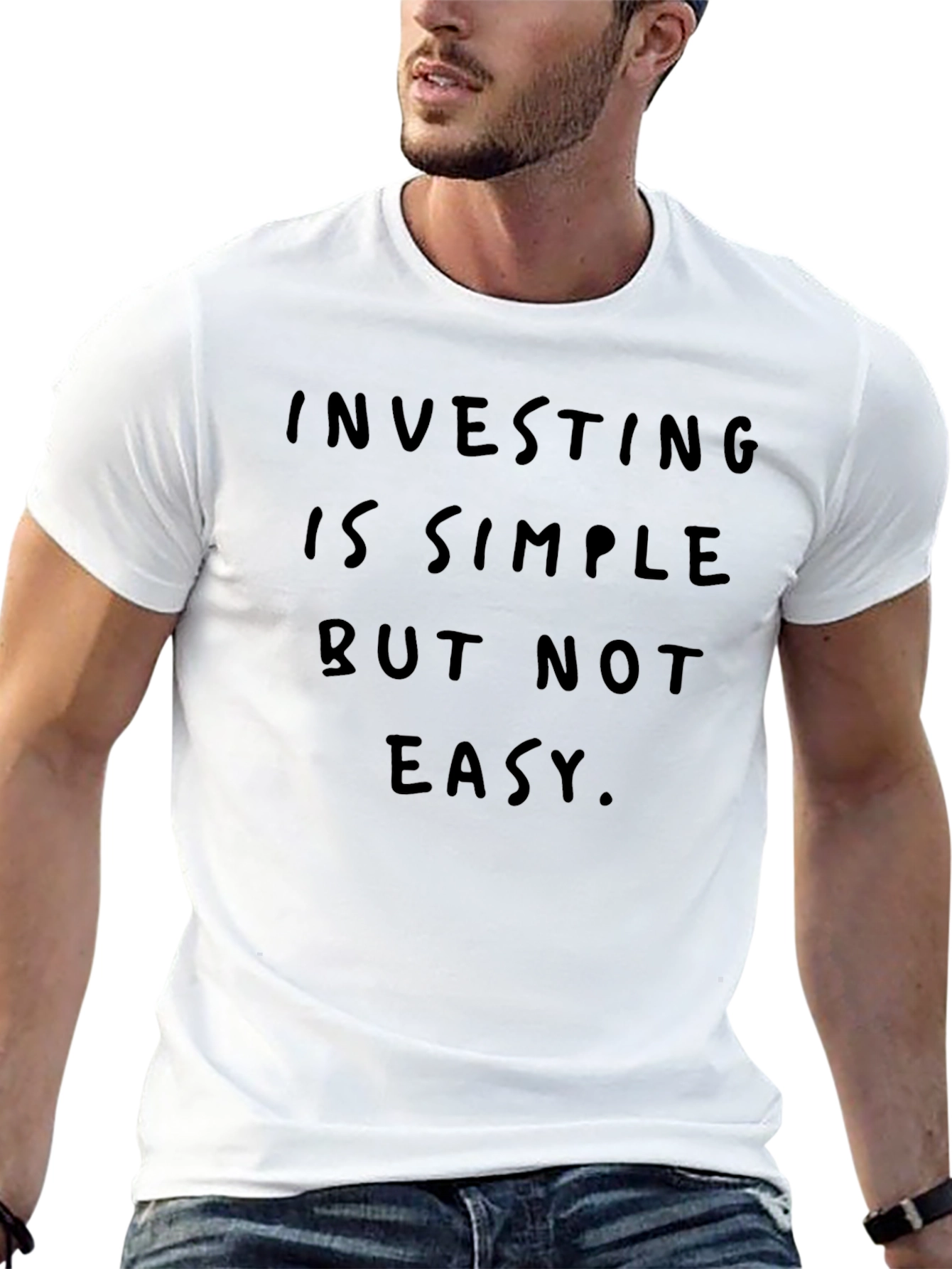 Investing is Simple Crew Neck T-Shirt