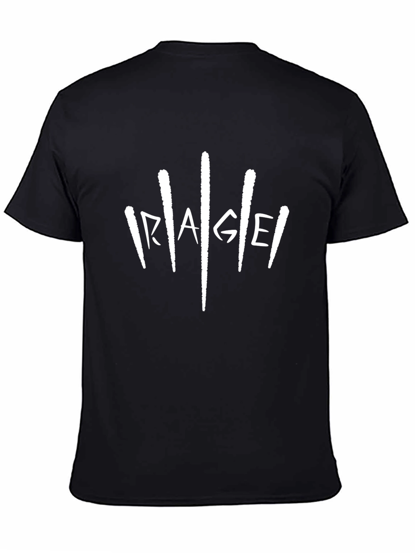 Rage Graphic Print Black T-Shirt