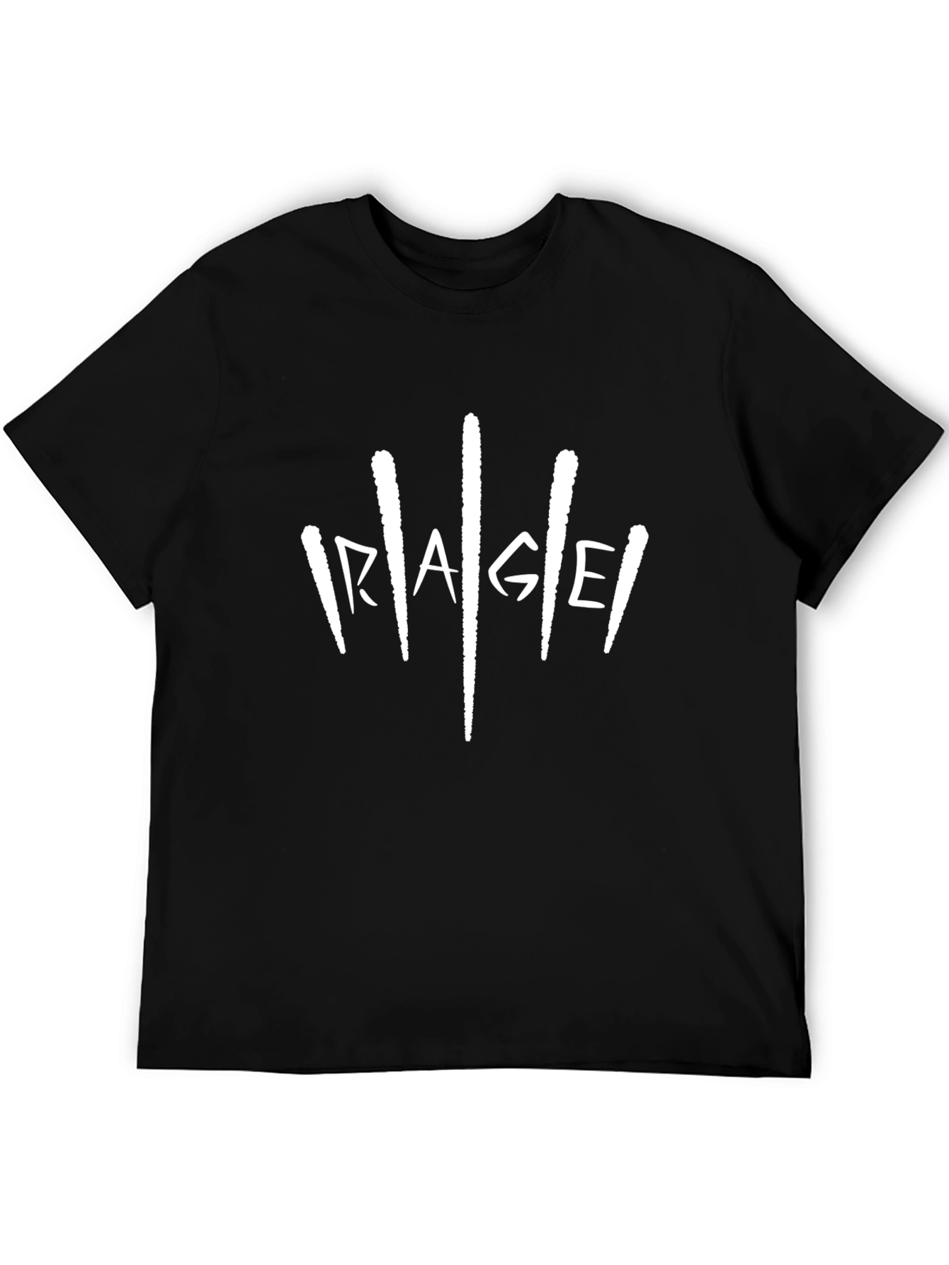 Rage Graphic Print Black T-Shirt